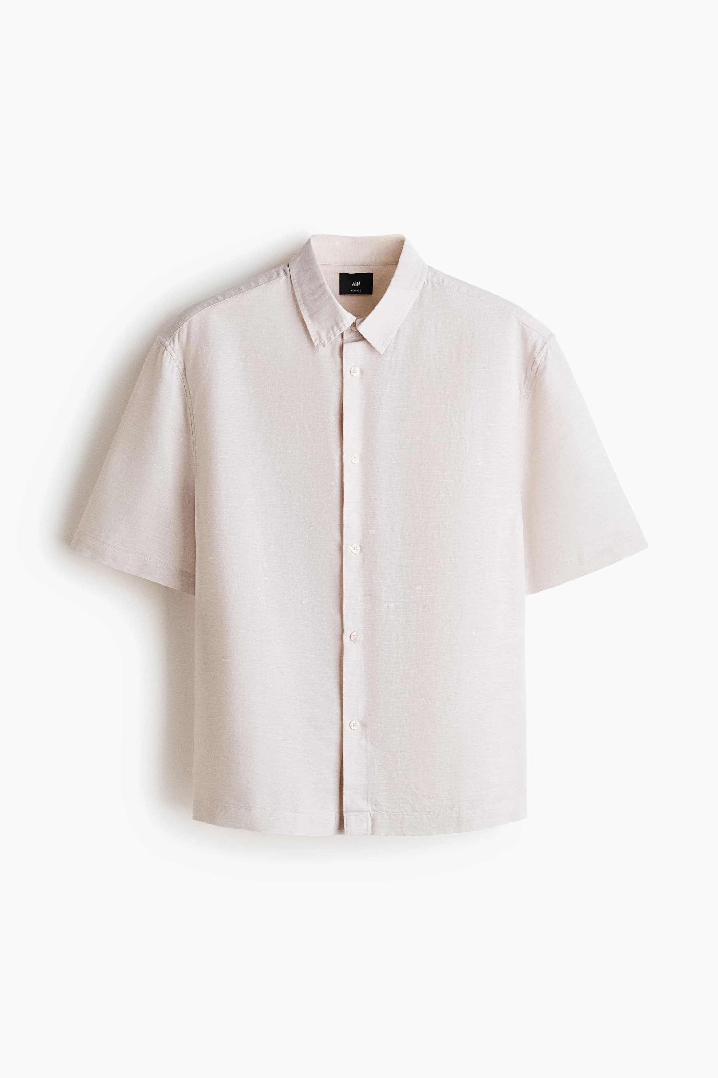 Overhemd van linnenmix - Relaxed Fit