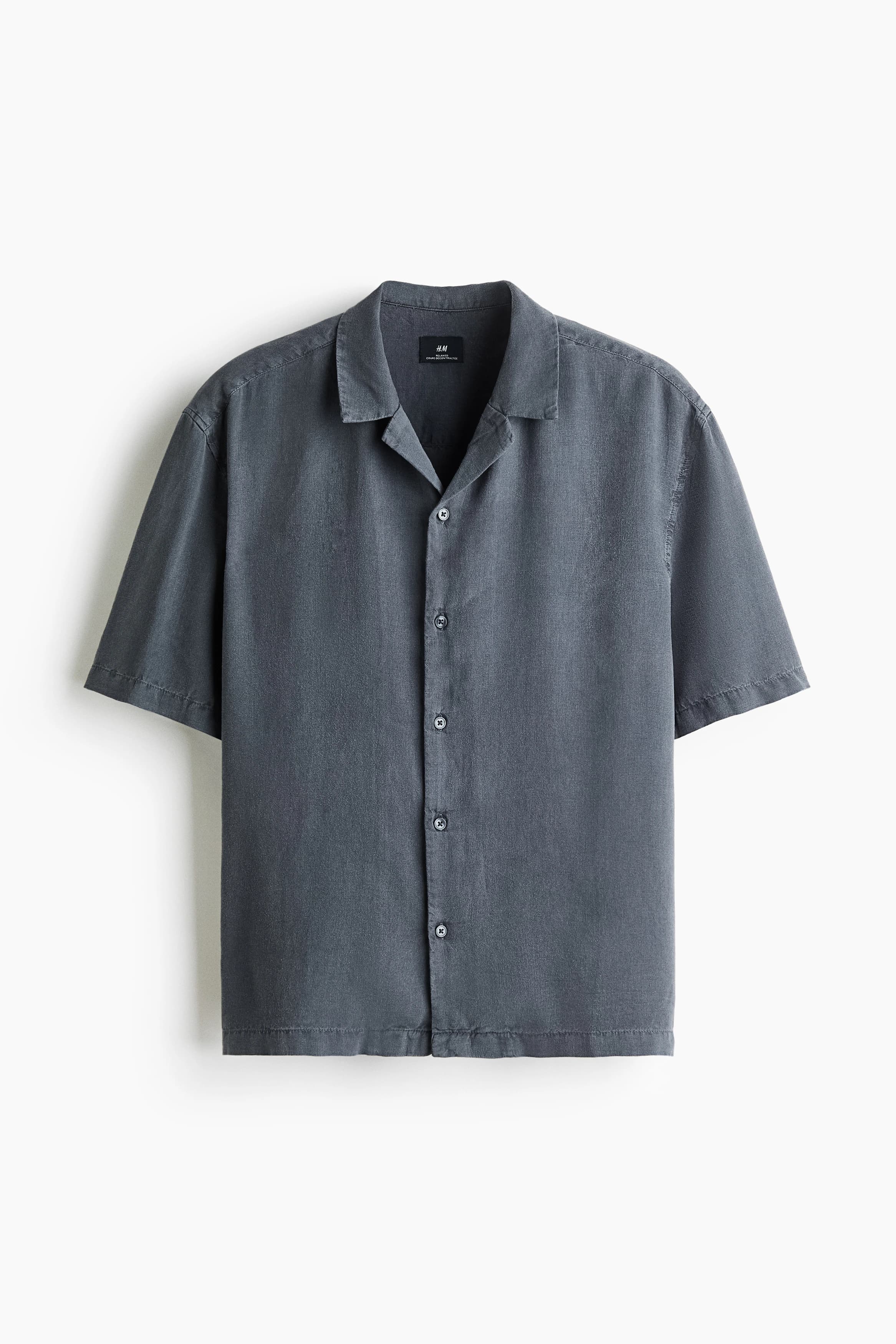 Casual overhemd van linnenmix - Relaxed Fit