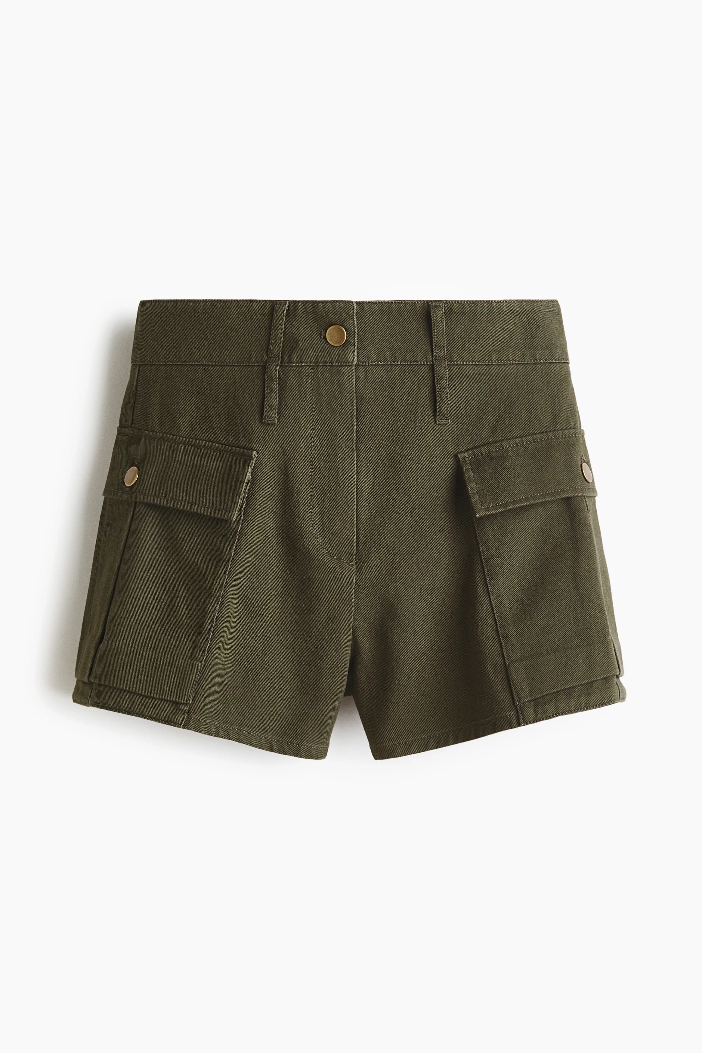 Utilityshort van katoenen twill