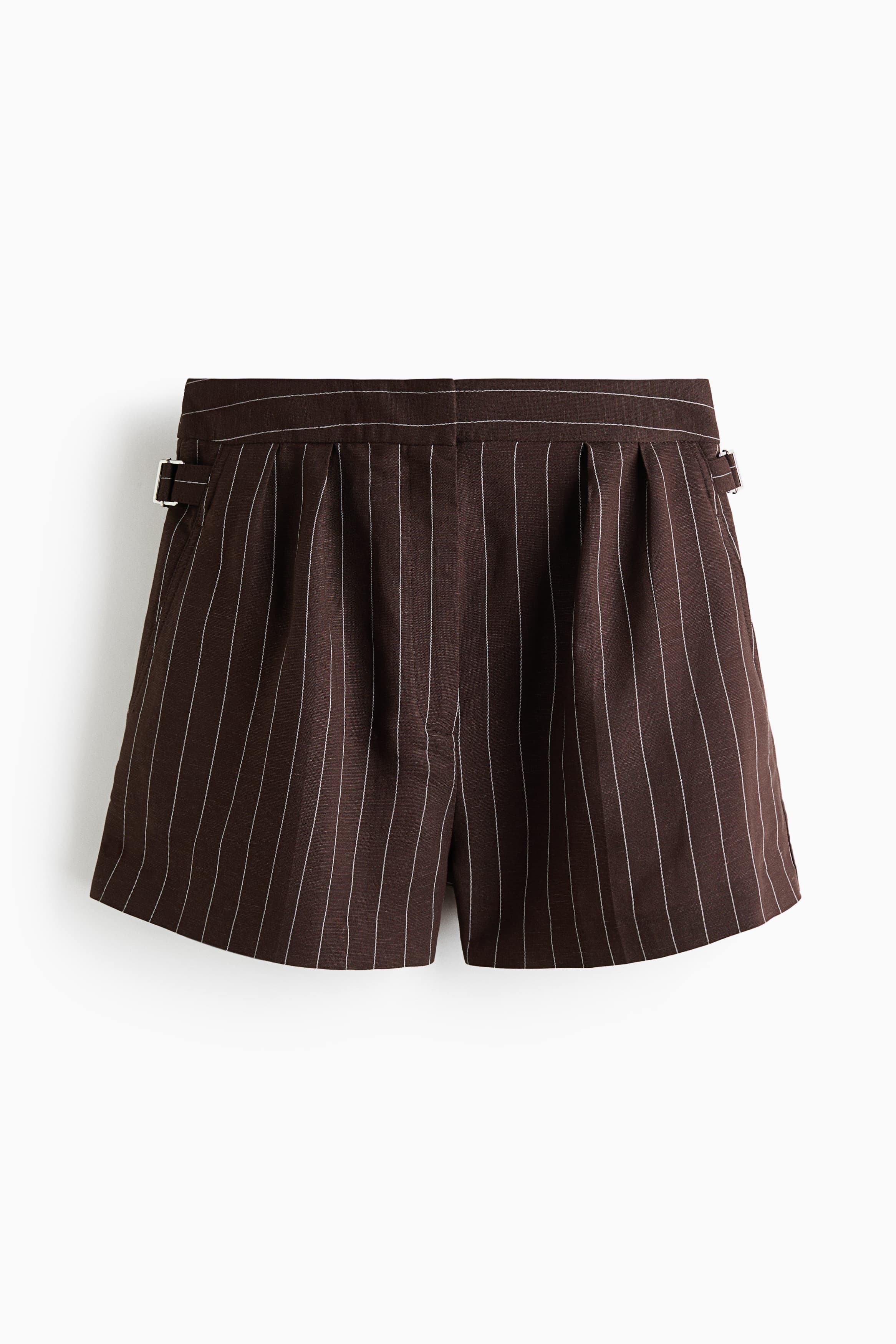 Geklede short van linnenmix