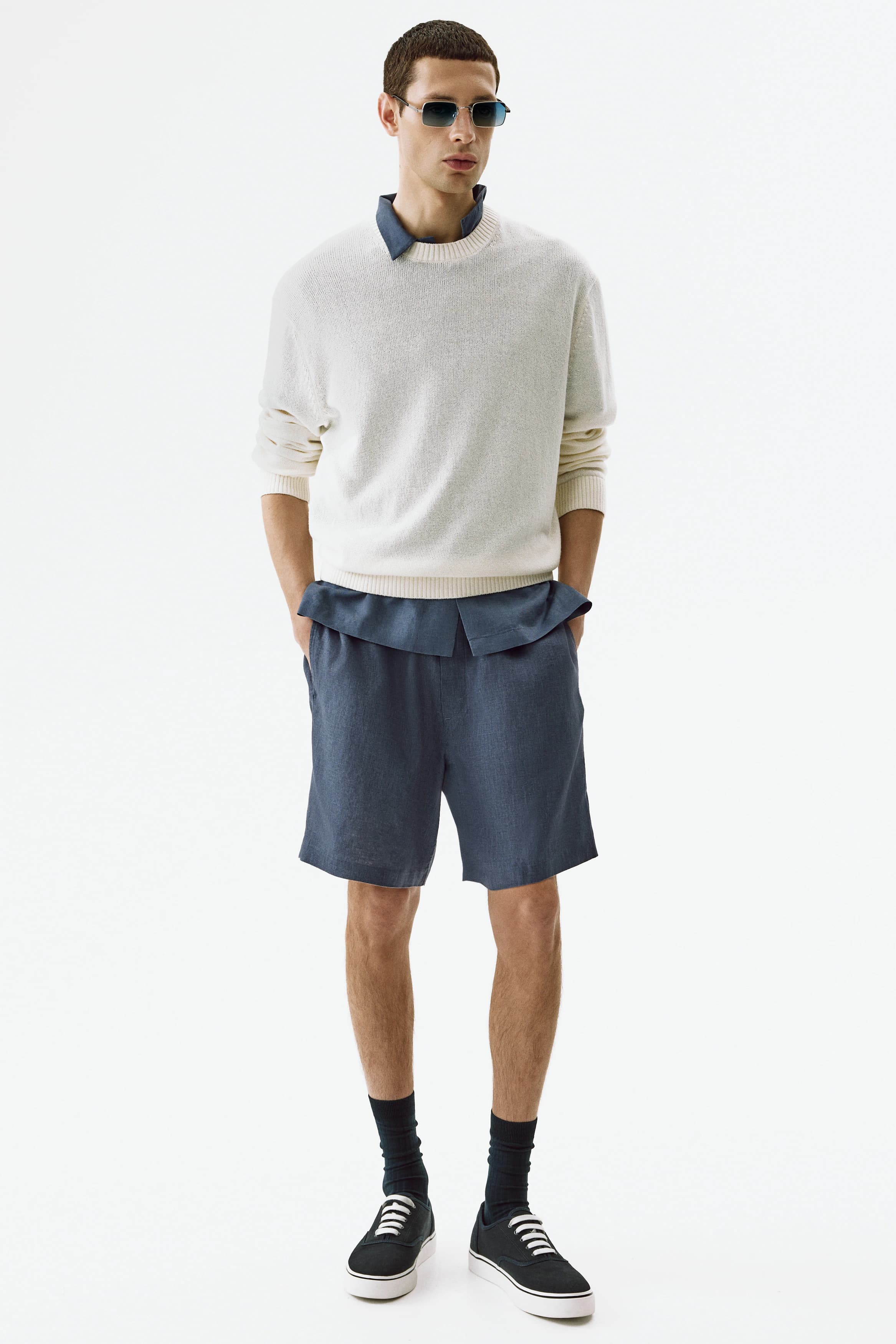 Linnen short - Relaxed Fit