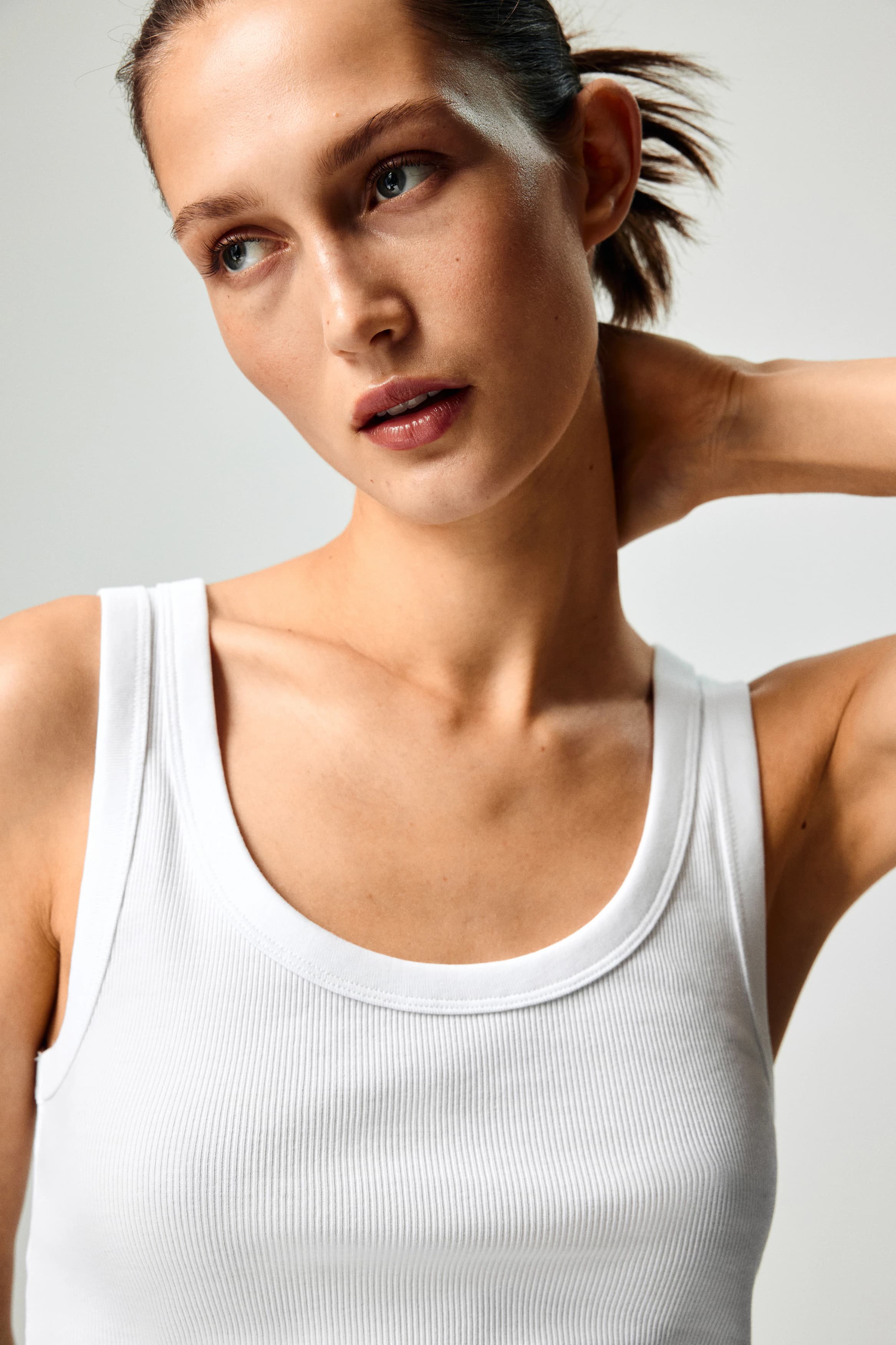 Ribbed vest top