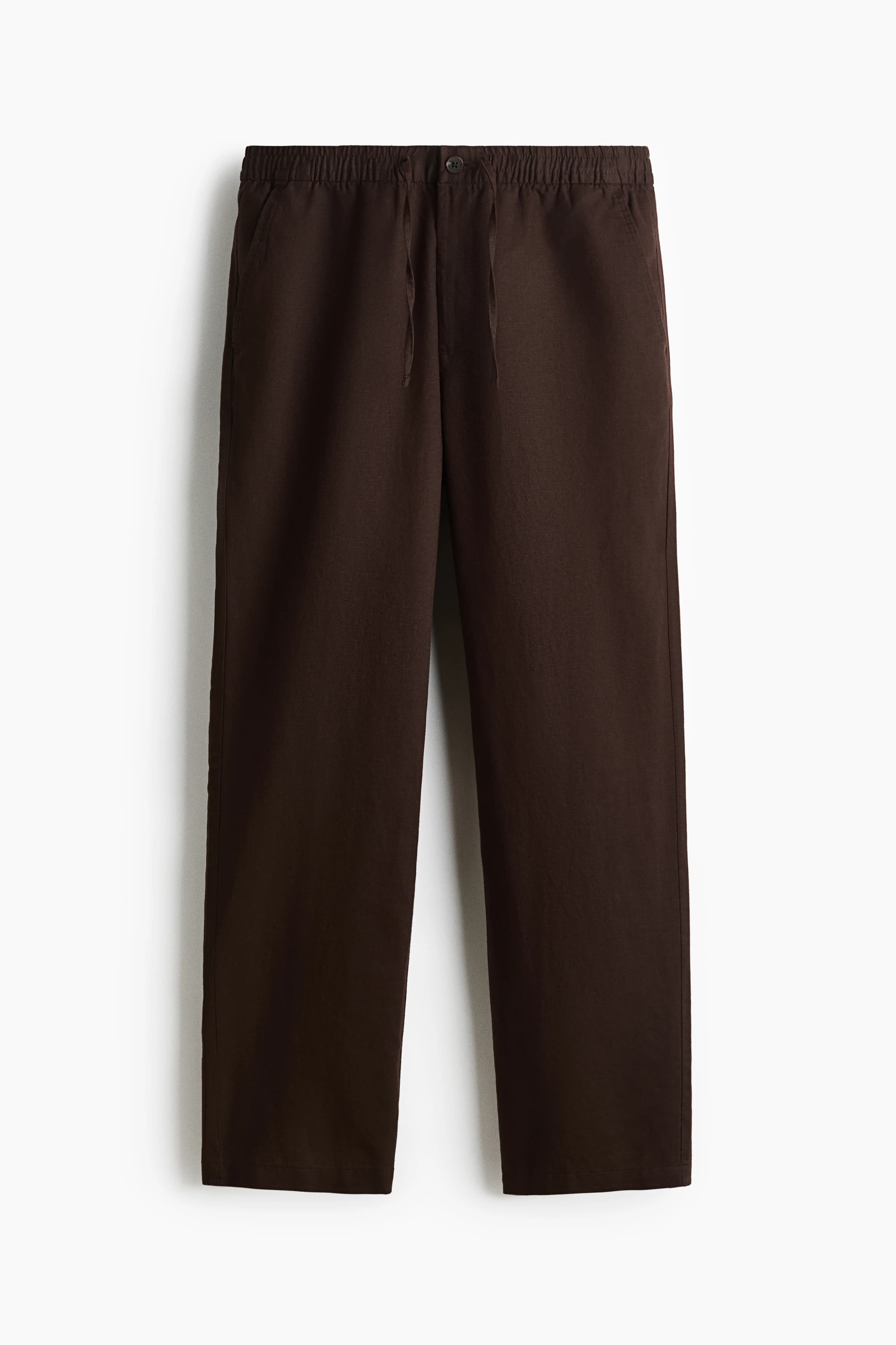 Broek van linnenmix - Regular Fit