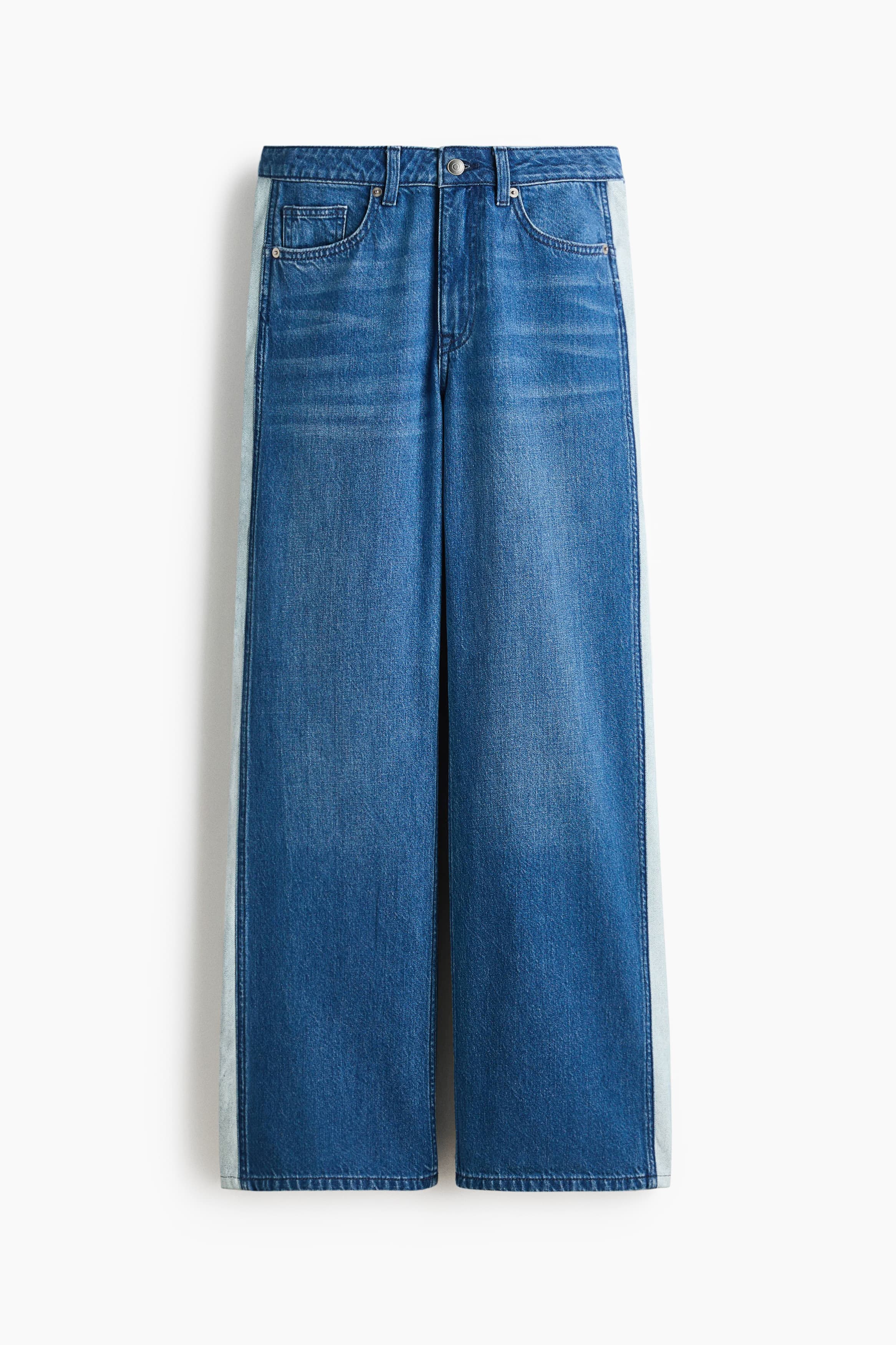 Wide Regular Side-striped jeans
