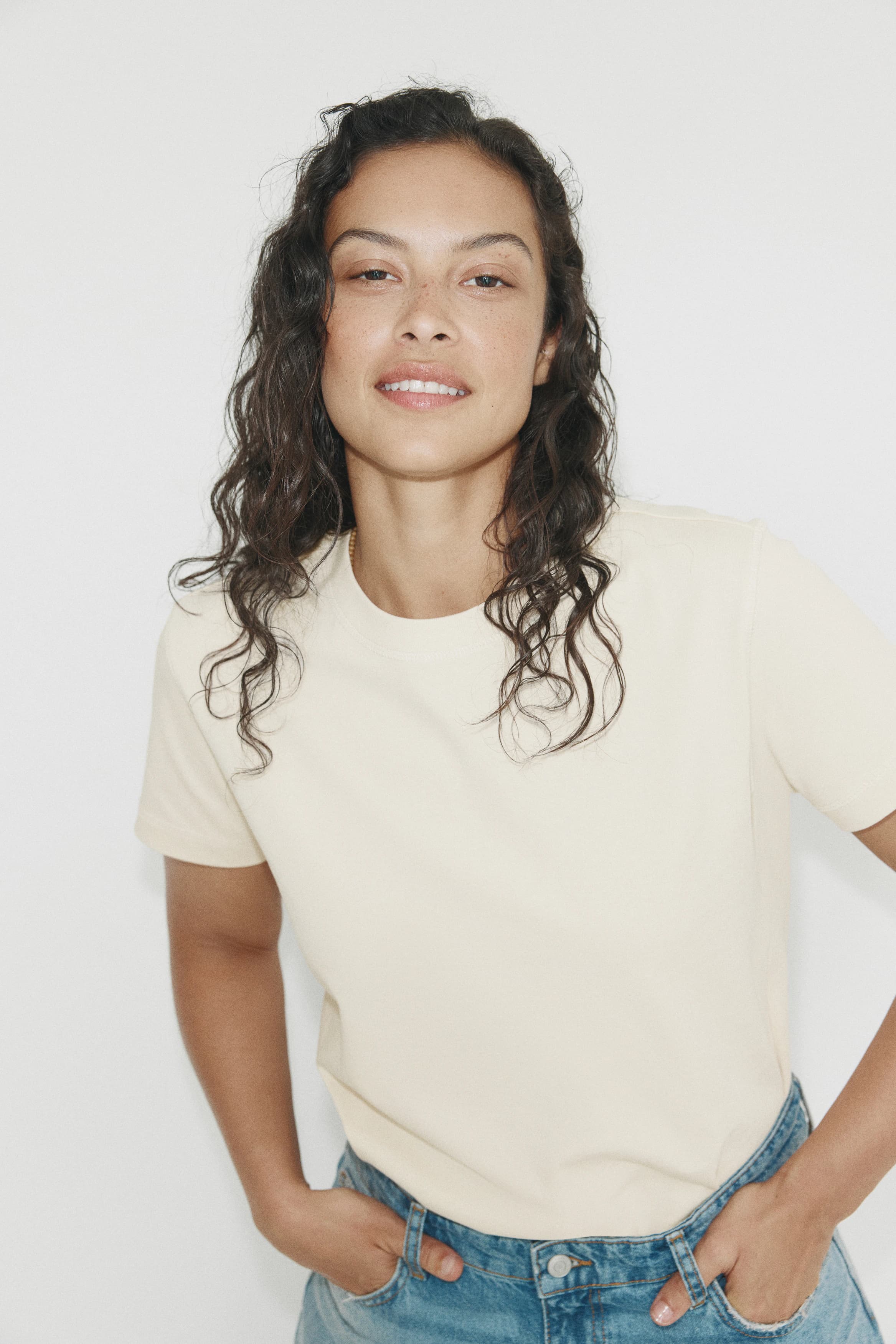 Oversized katoenen T-shirt
