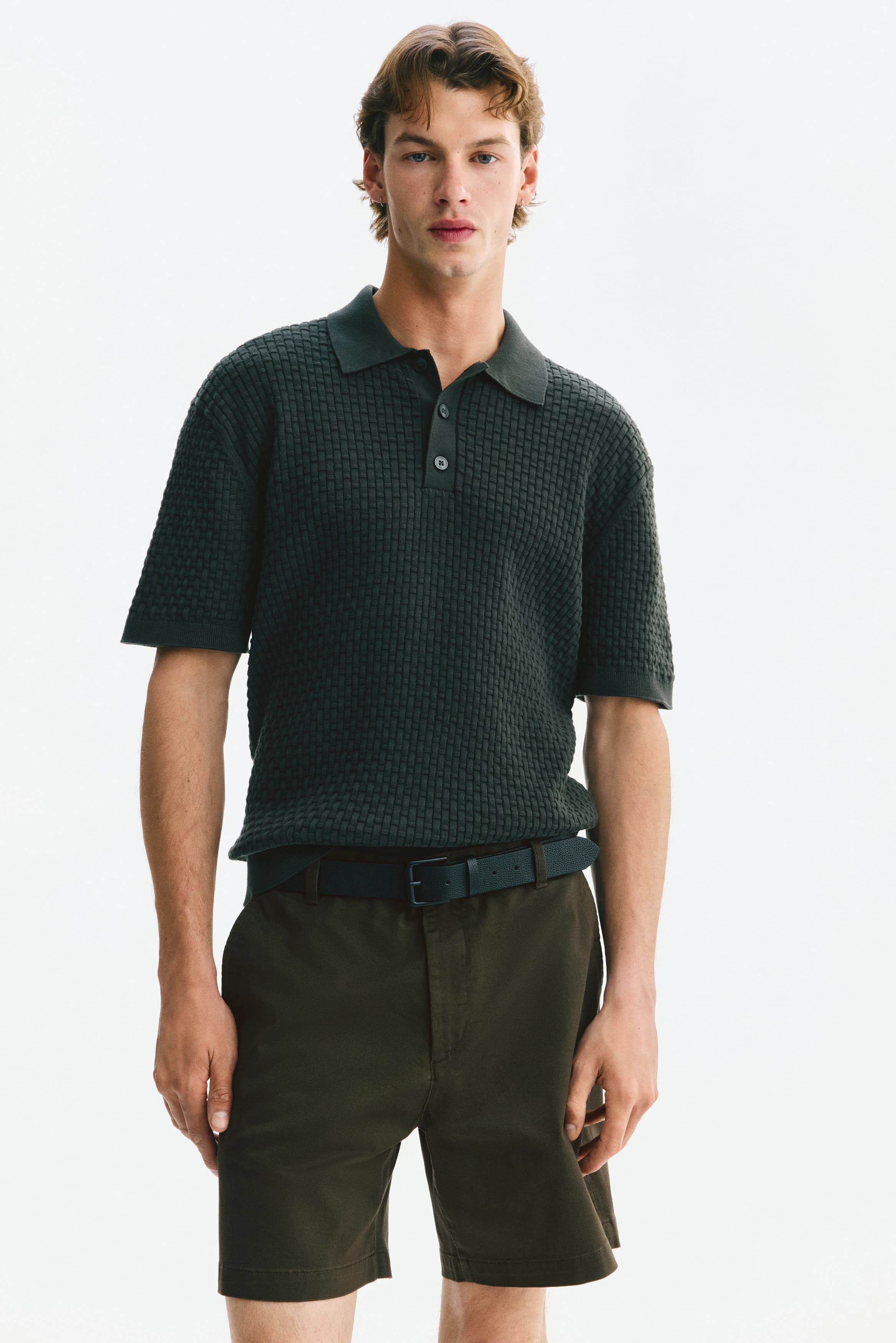 Katoenen chinoshort – Regular Fit