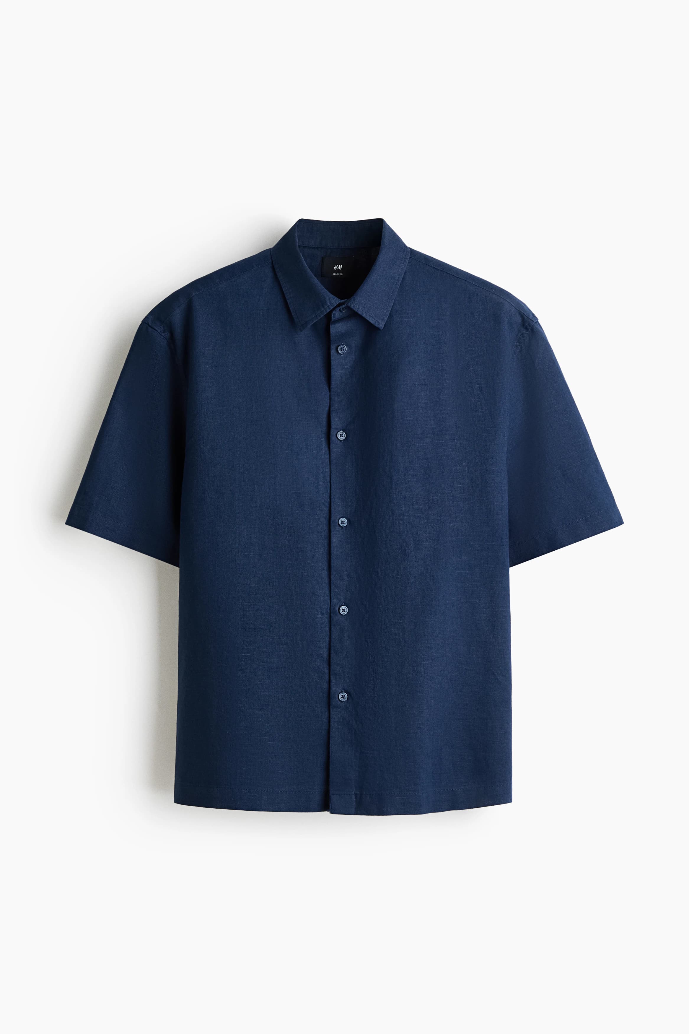 Overhemd van linnenmix - Relaxed Fit