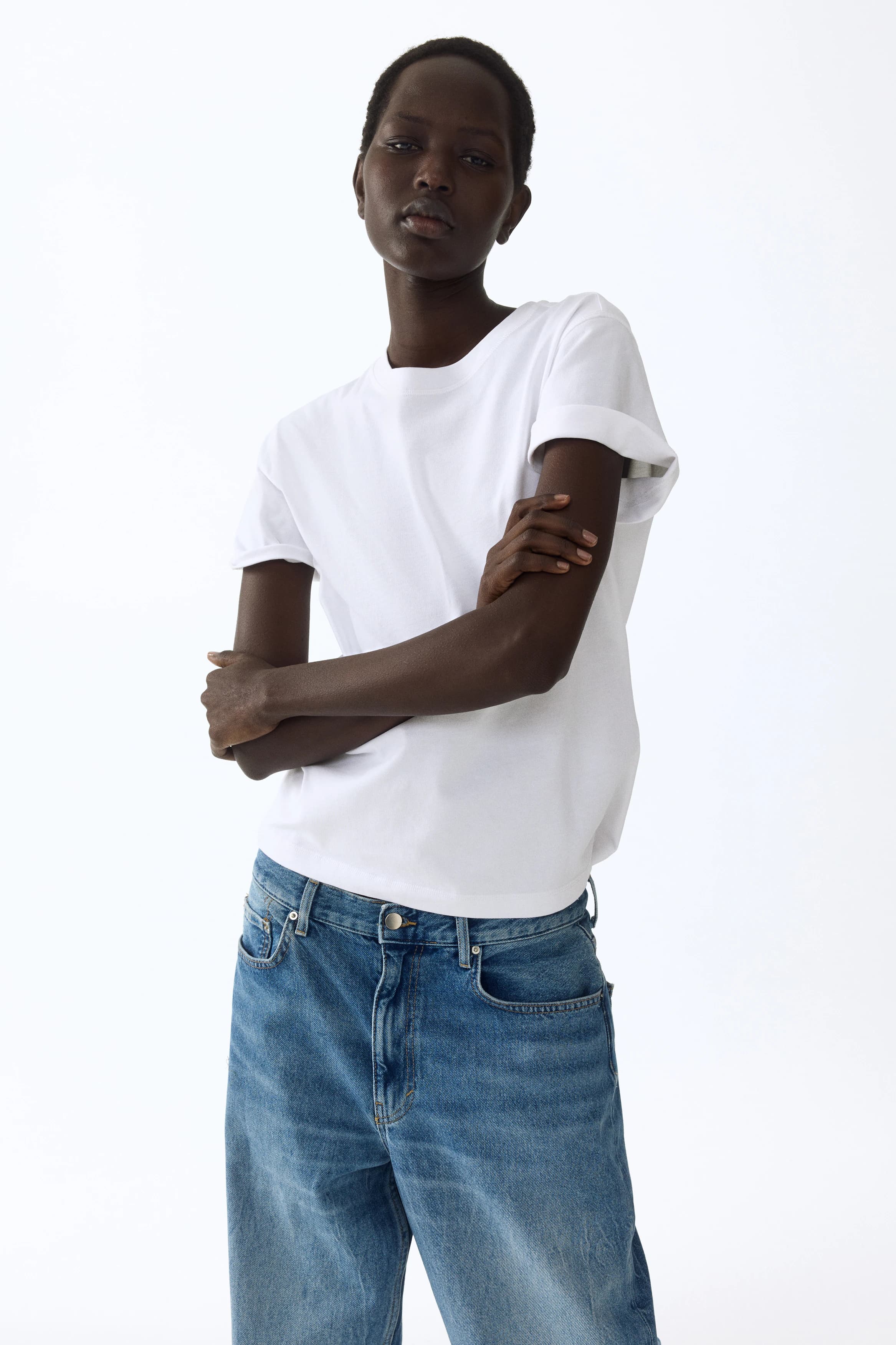 Oversized katoenen T-shirt