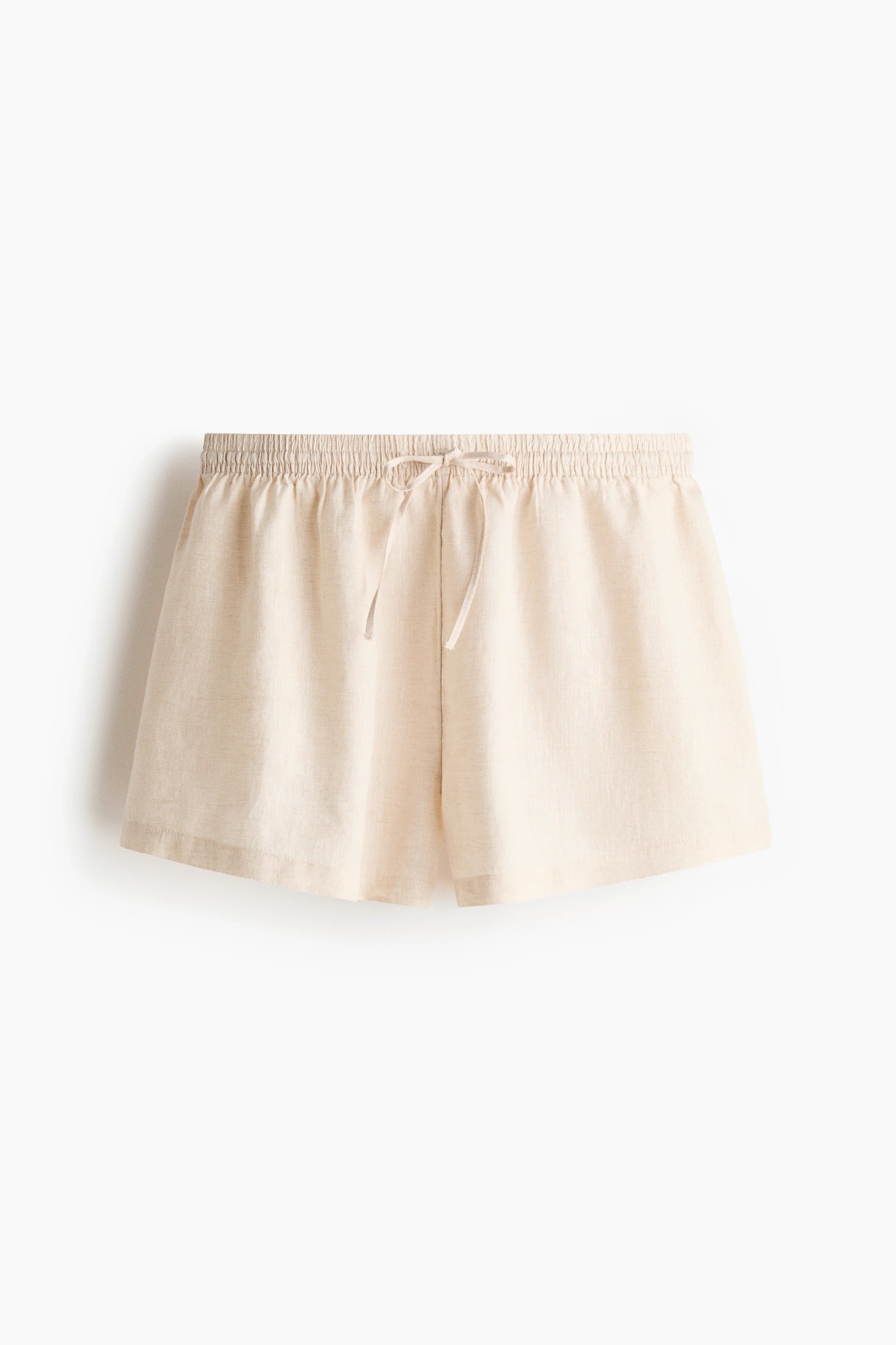 Linnen strandshort