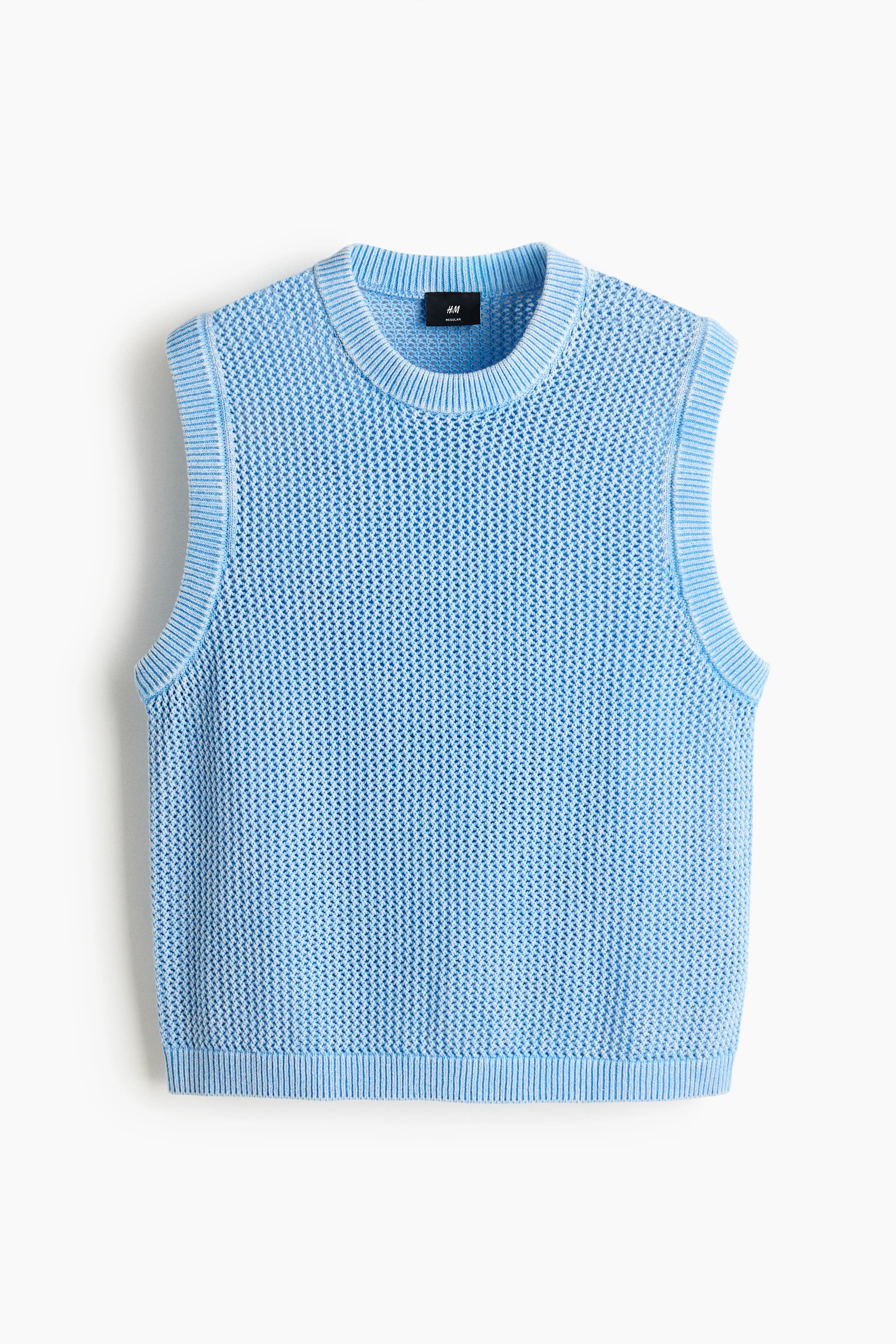 Ajourgebreide slip-over - Regular Fit
