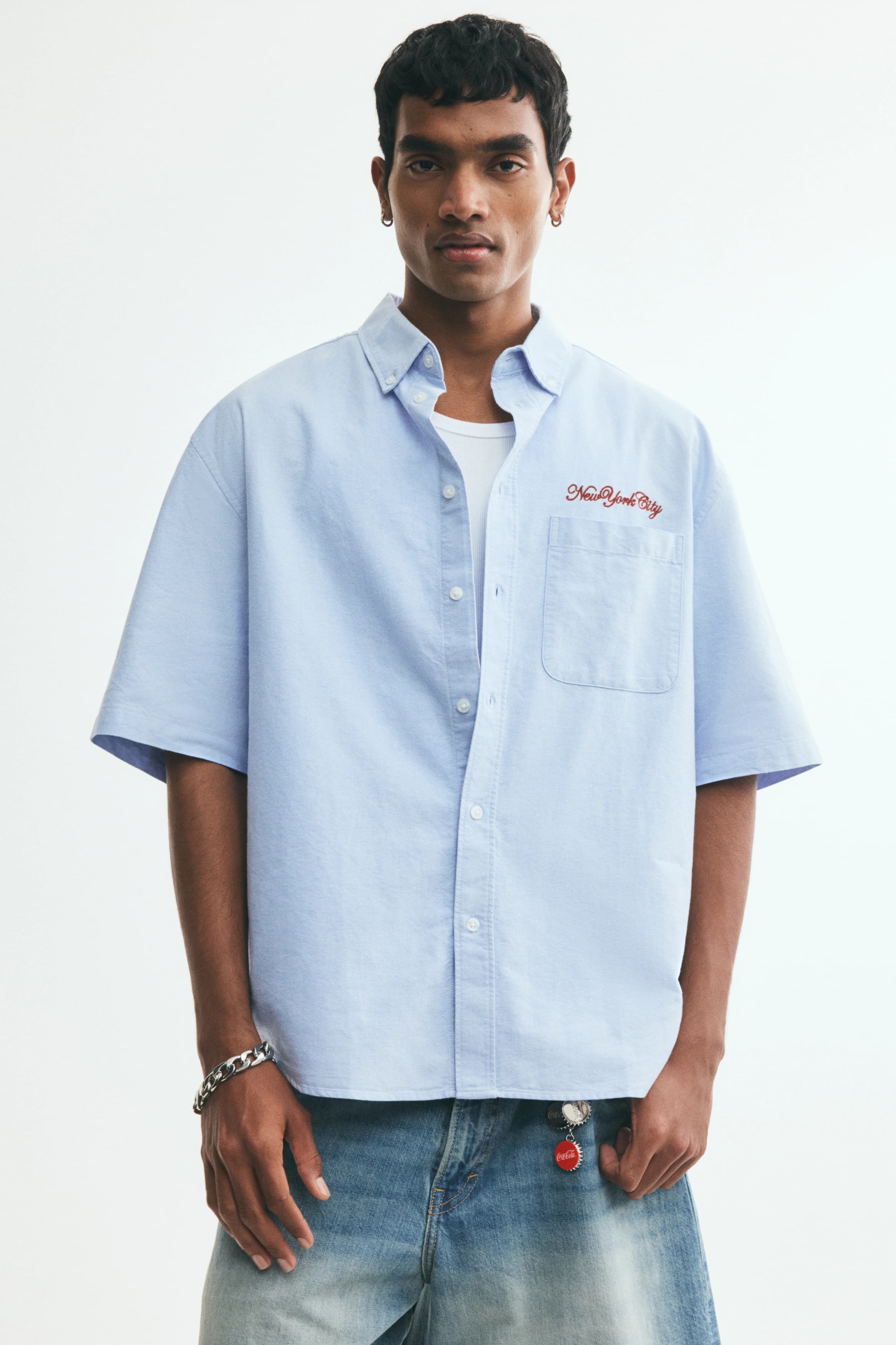 Overhemd van oxfordkatoen - Relaxed Fit