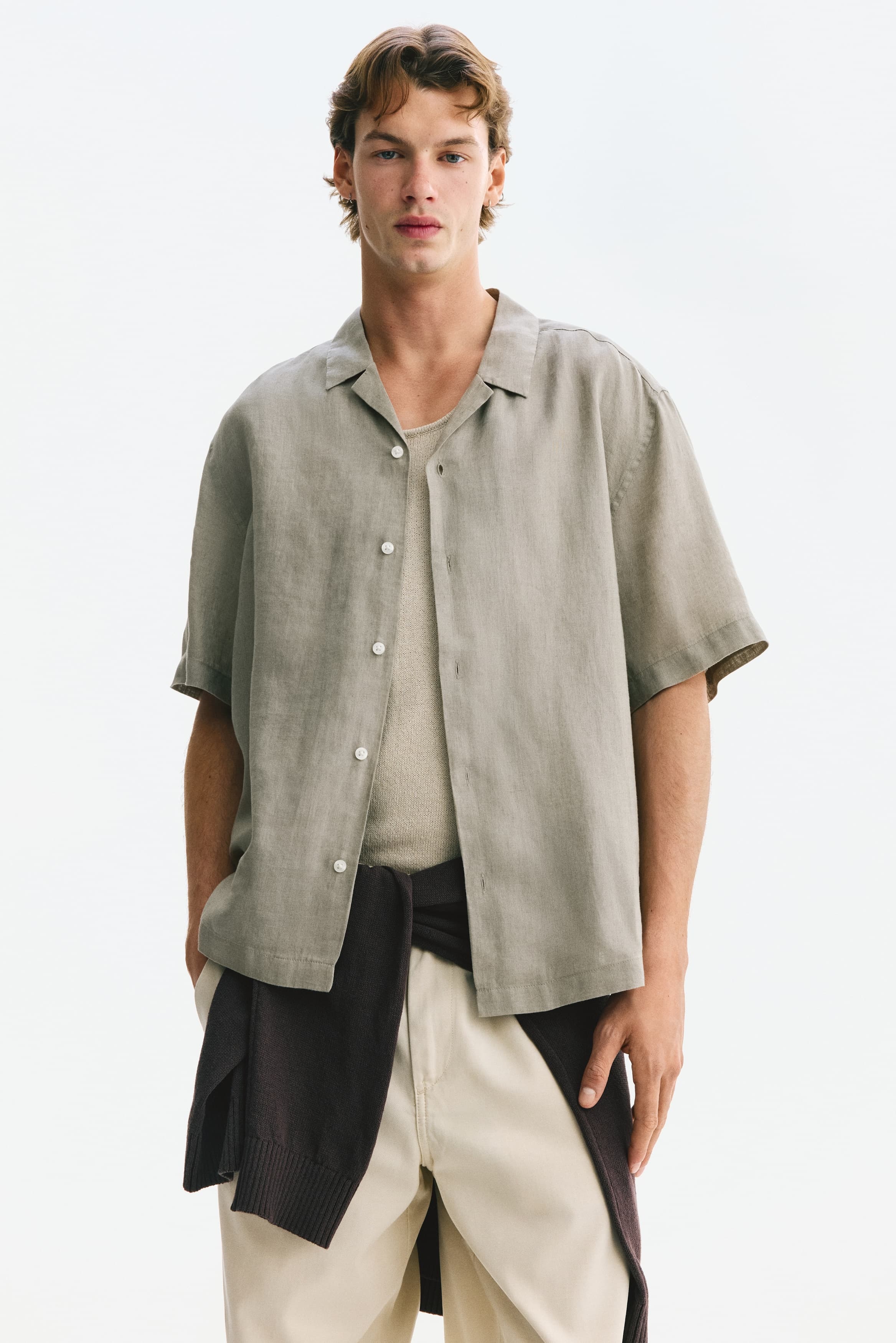 Casual overhemd van linnen - Relaxed Fit