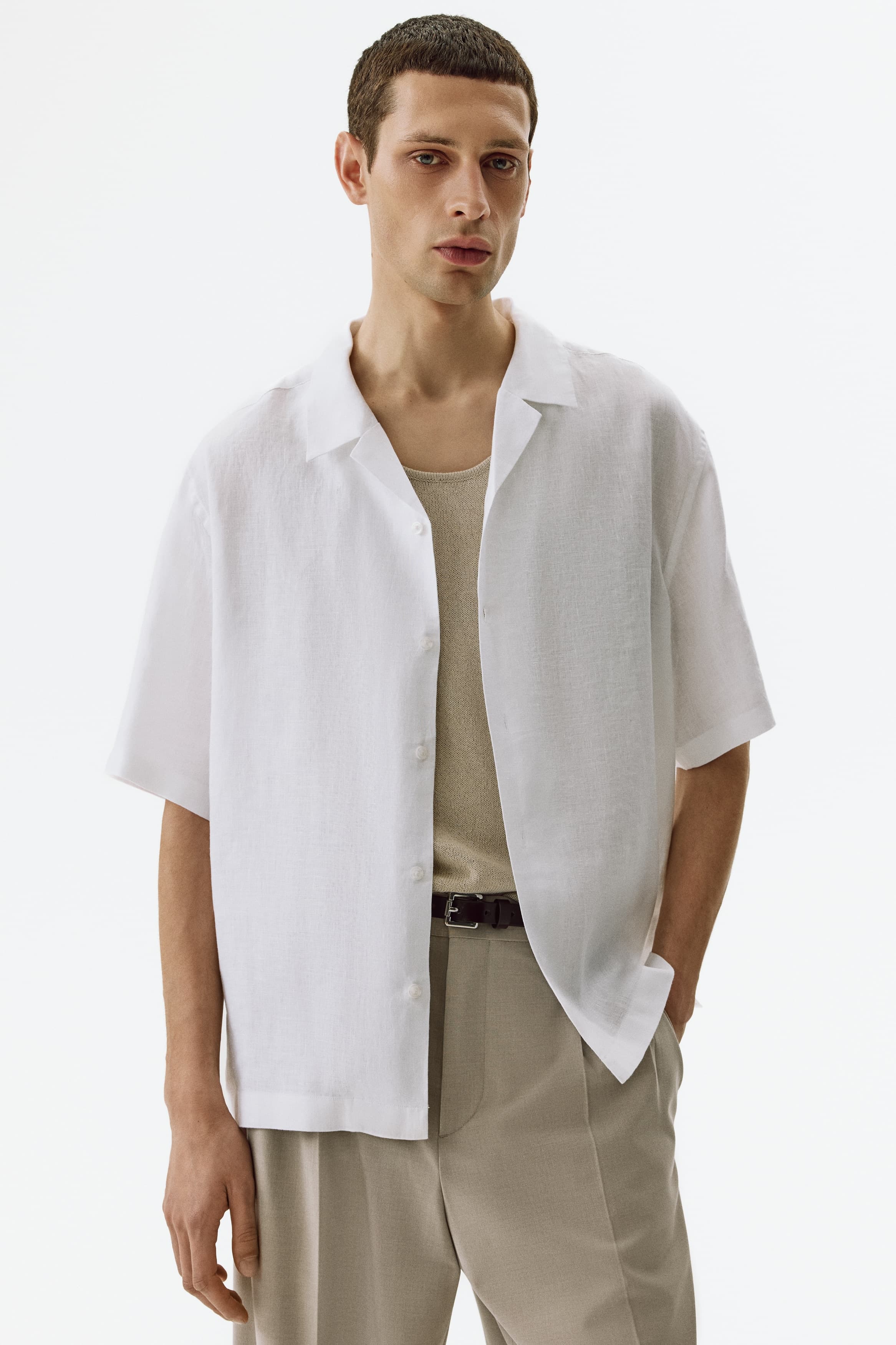 Casual overhemd van linnen - Relaxed Fit