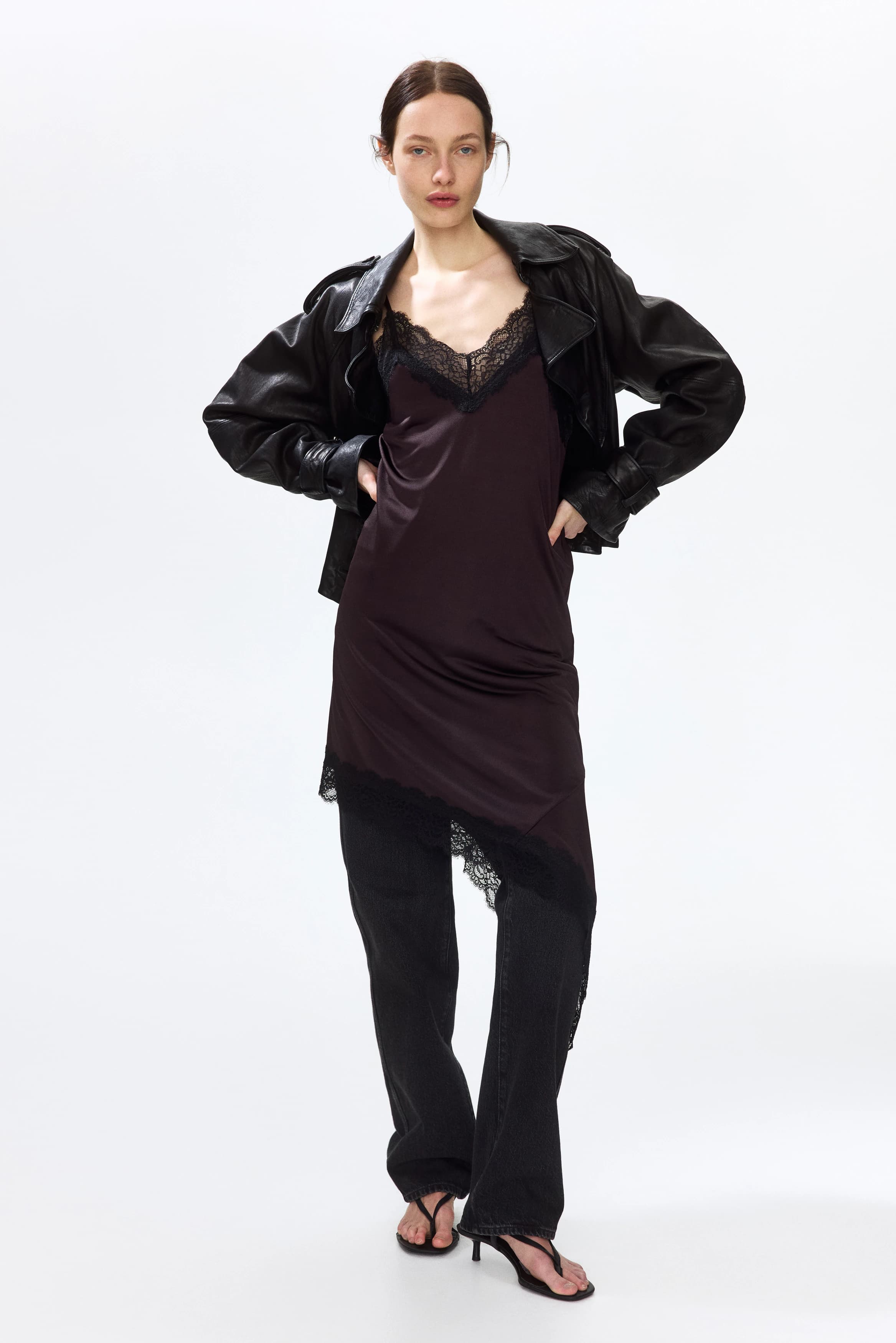 Strappy jurk met kant