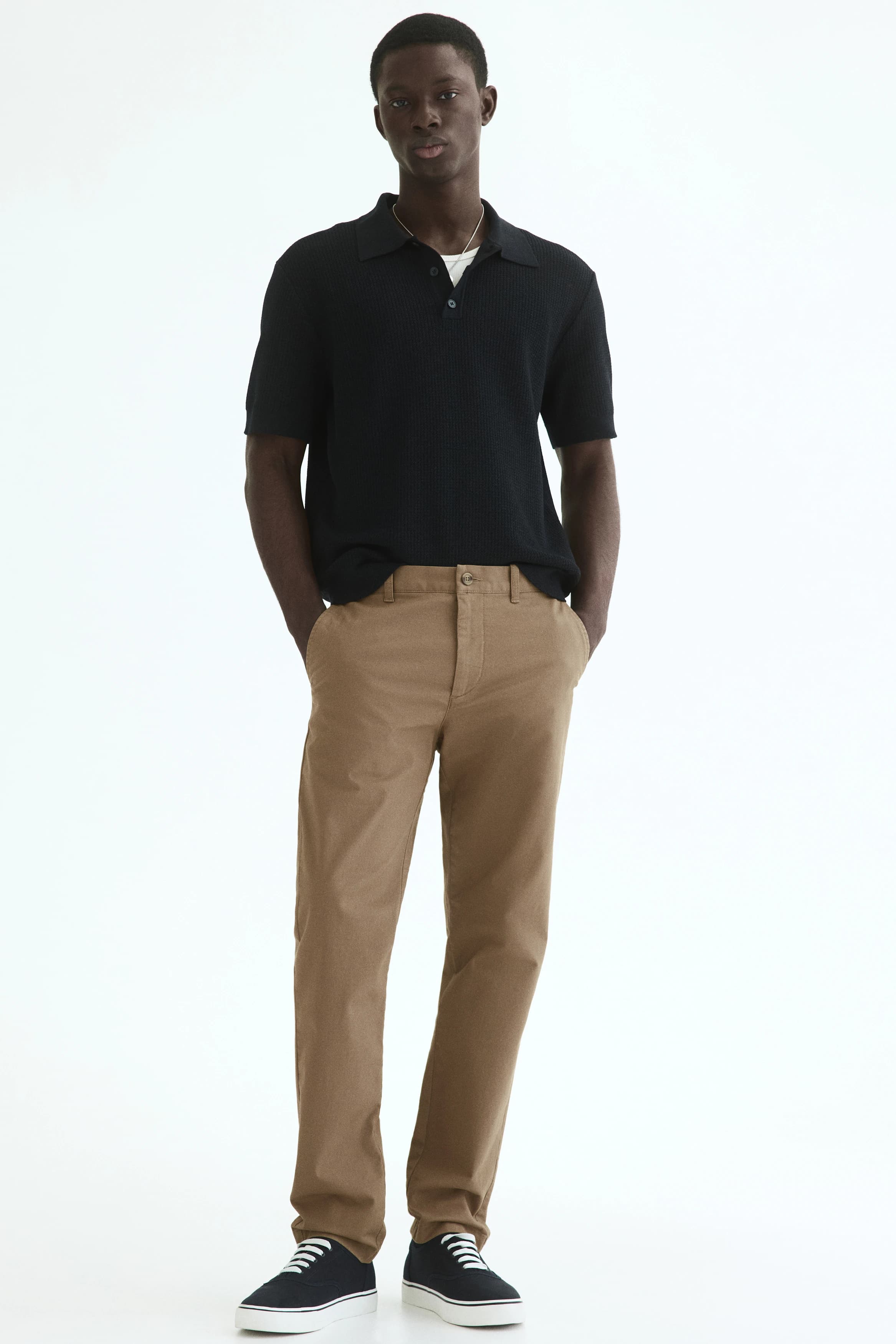 Katoenen chino - Slim Fit