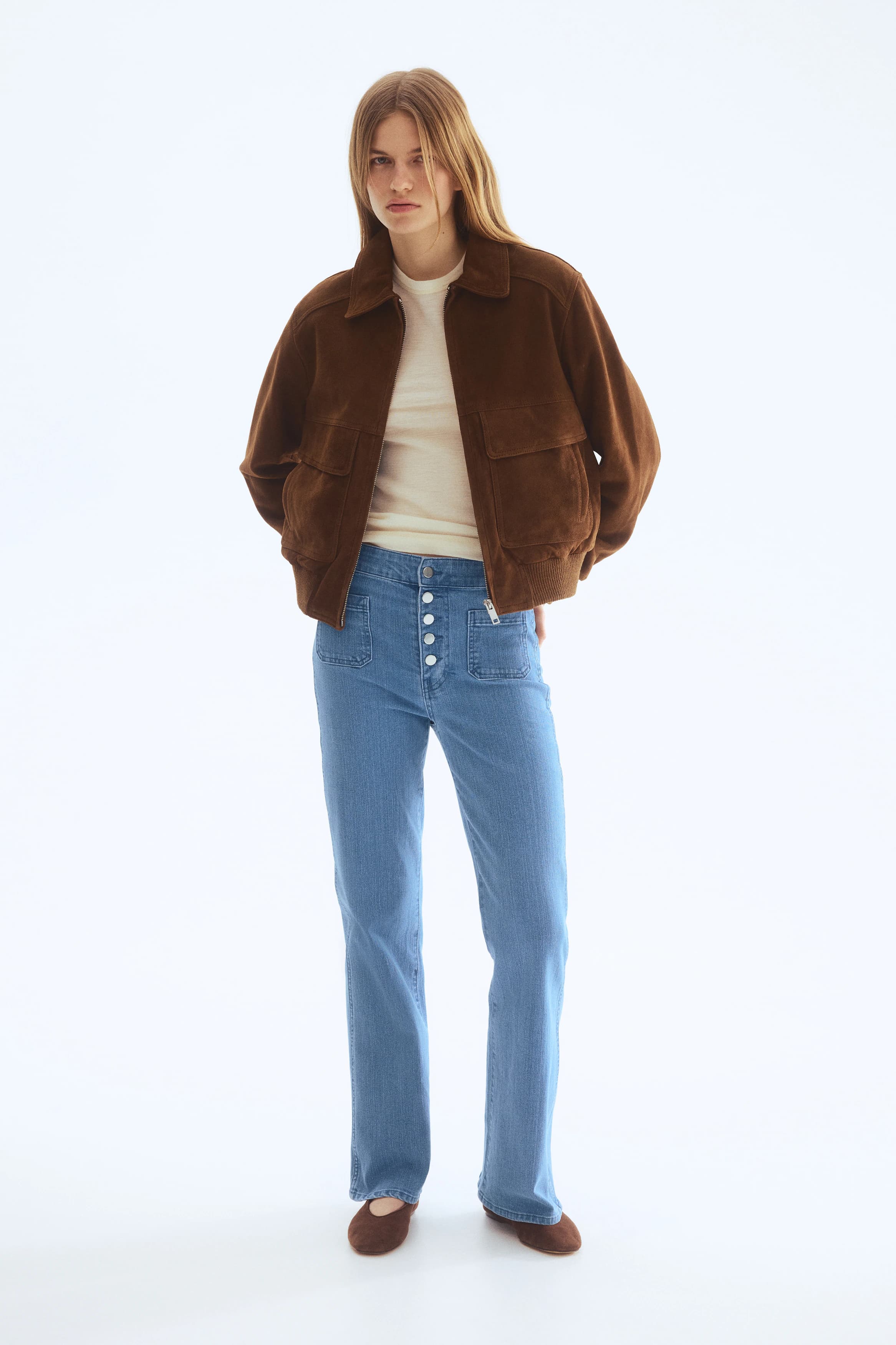 Flared Leg High Waist Jeans