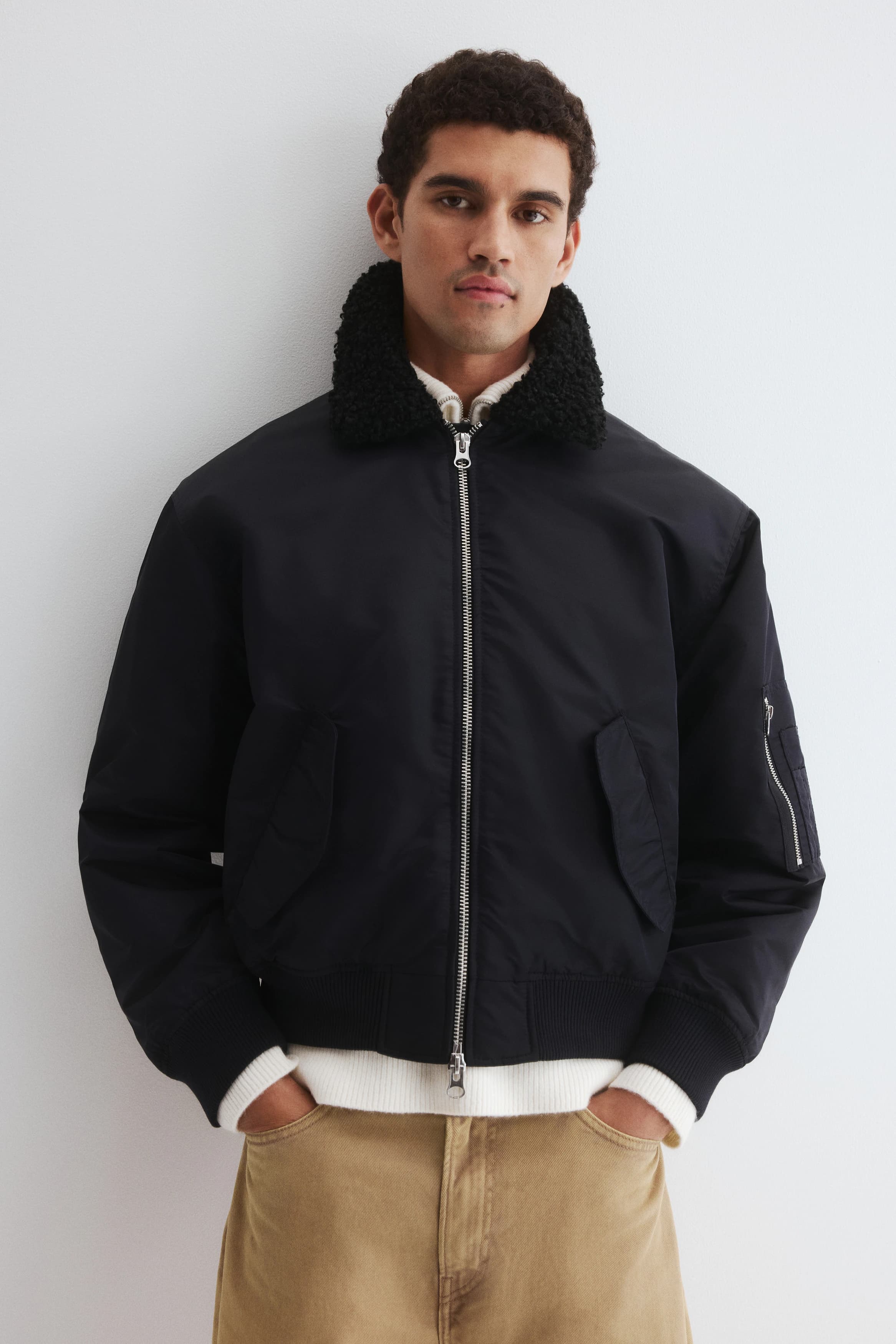Nylon pilotenjack - Loose Fit