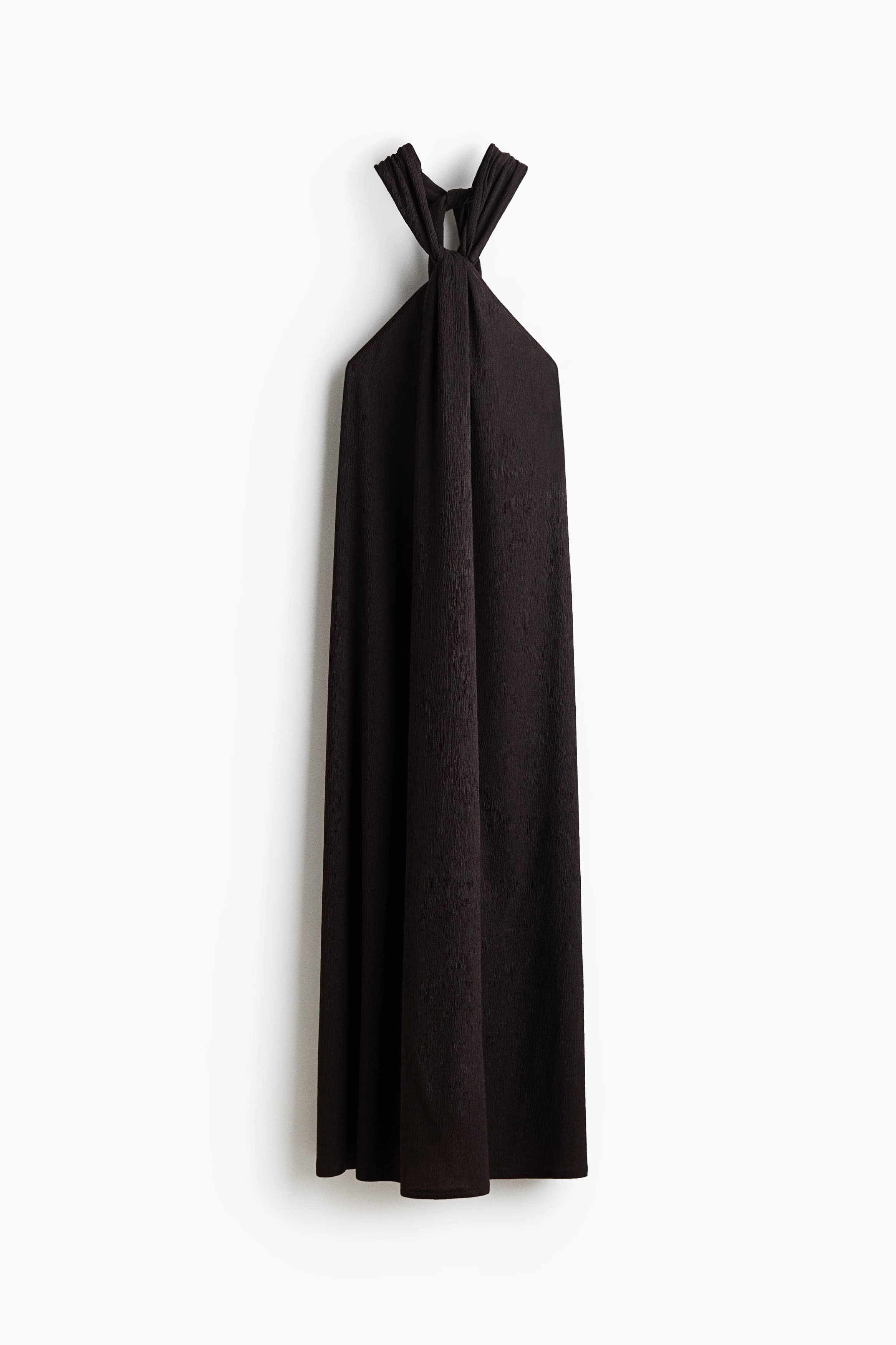 Halterjurk met gedraaid detail