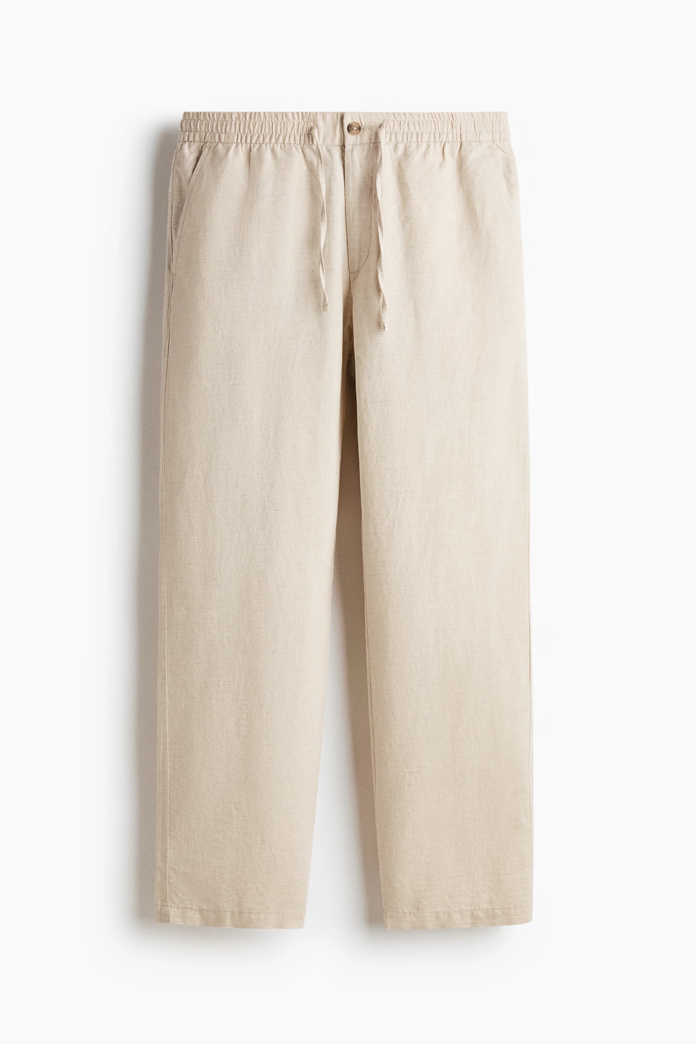 Broek van linnenmix - Regular Fit