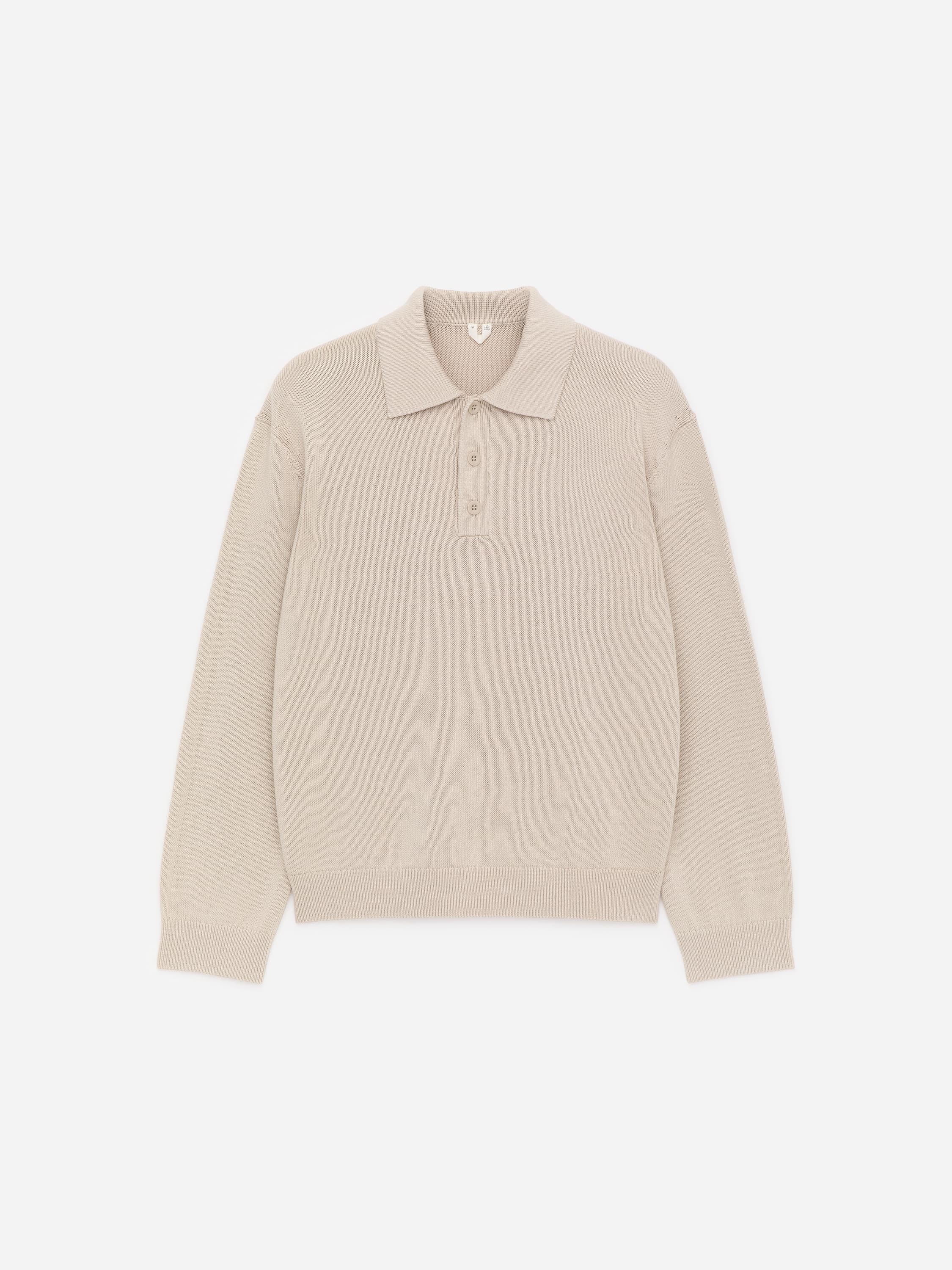 Poloshirt van katoen en lyocell