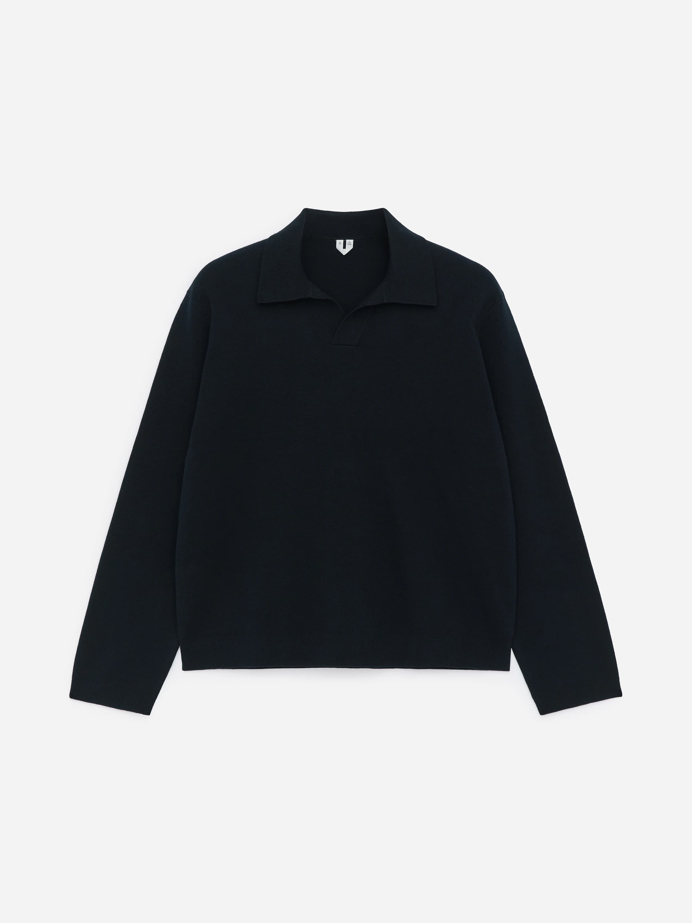 Poloshirt van een mix van katoen en zijde