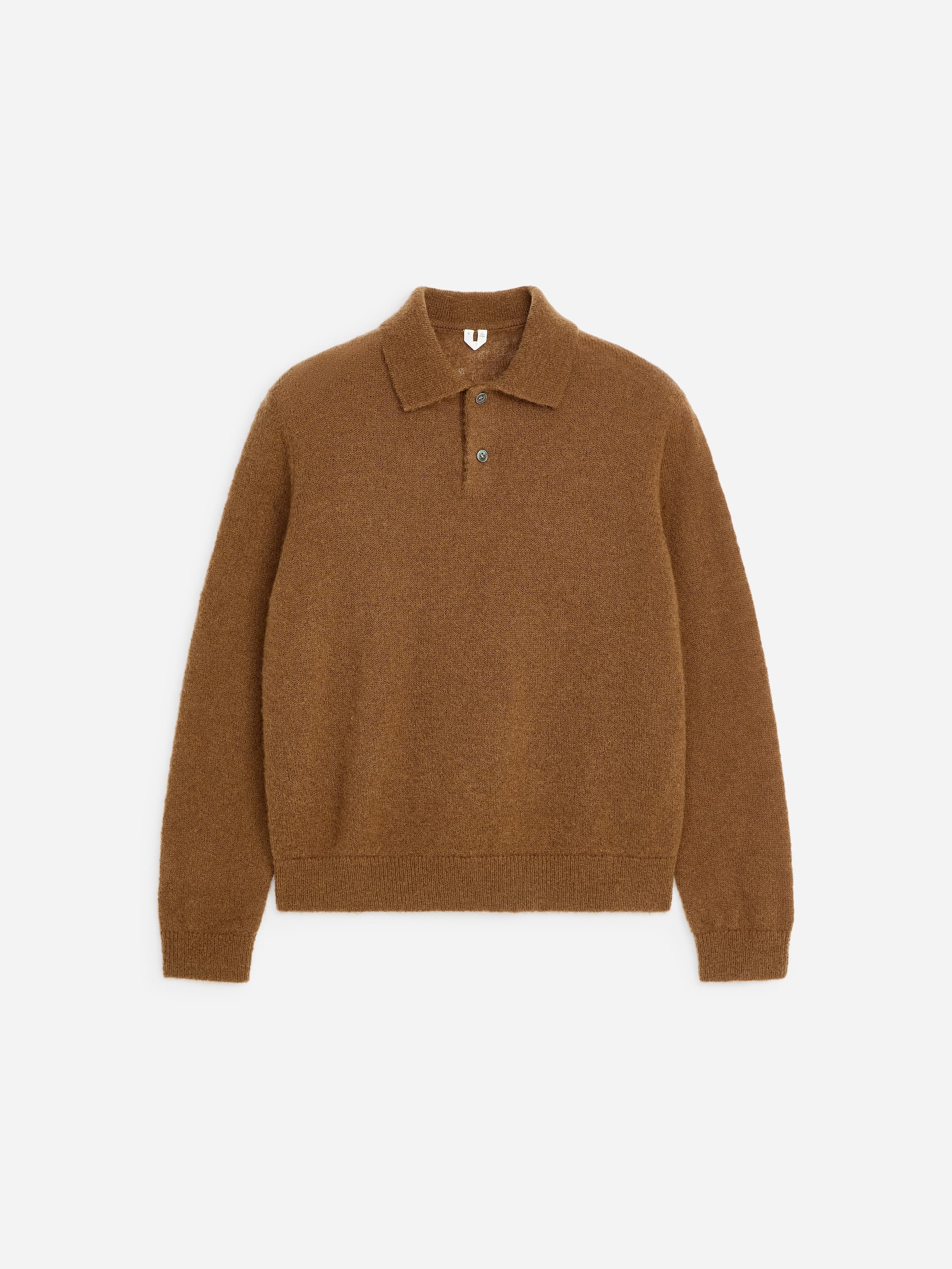 Gebreid poloshirt van een wolmix
