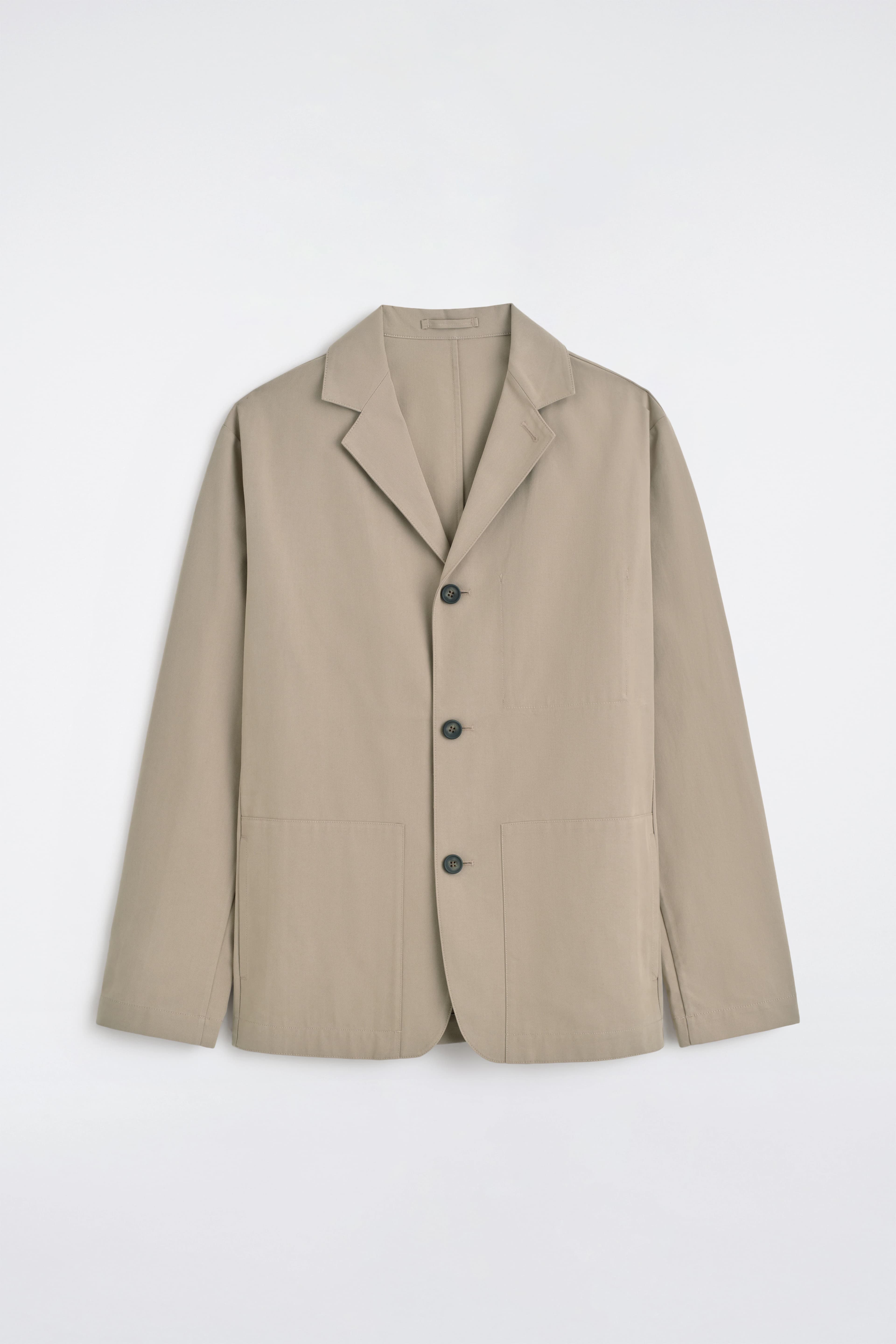 Niet-gestructureerde blazer van katoenmix