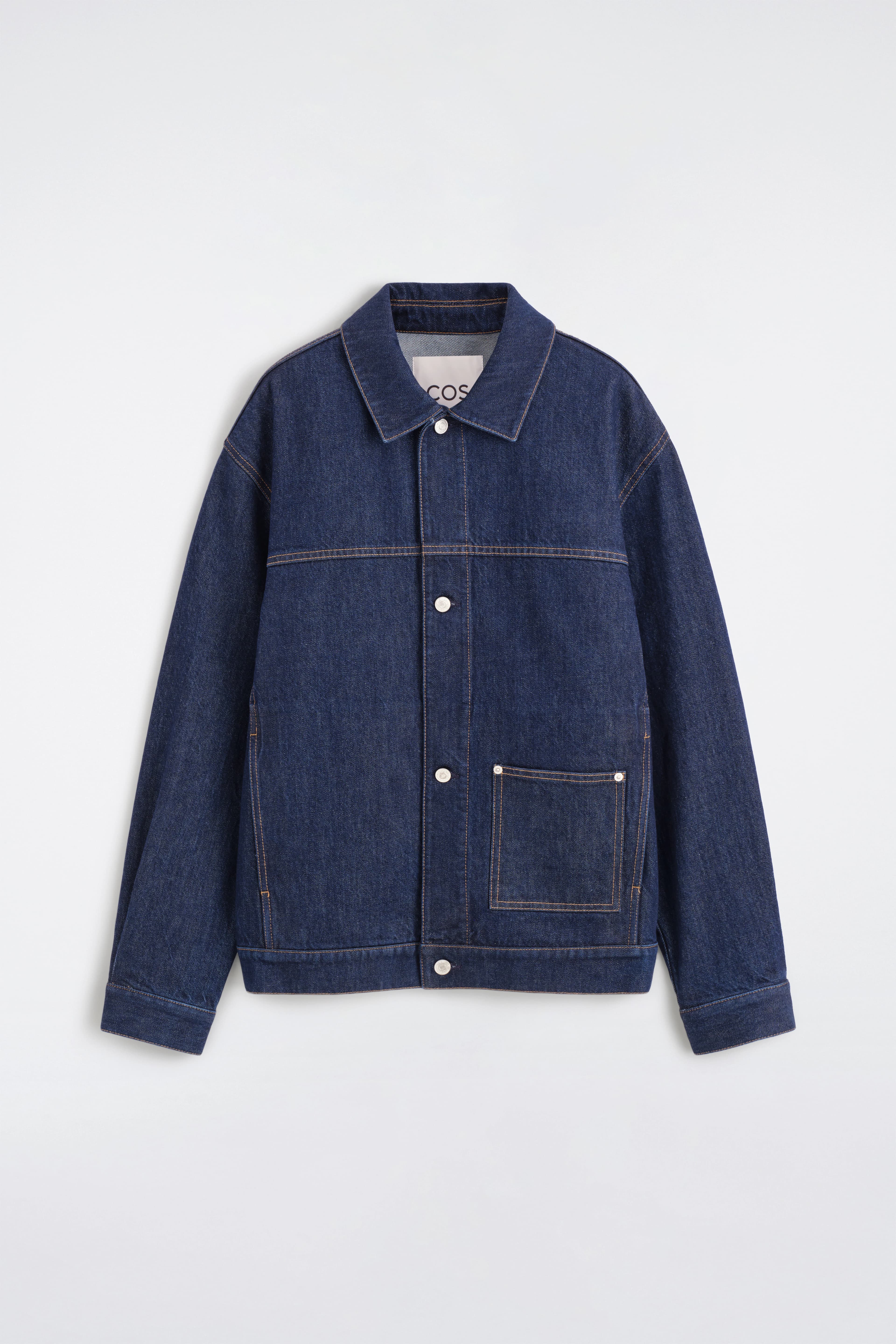 Denim overhemdjas