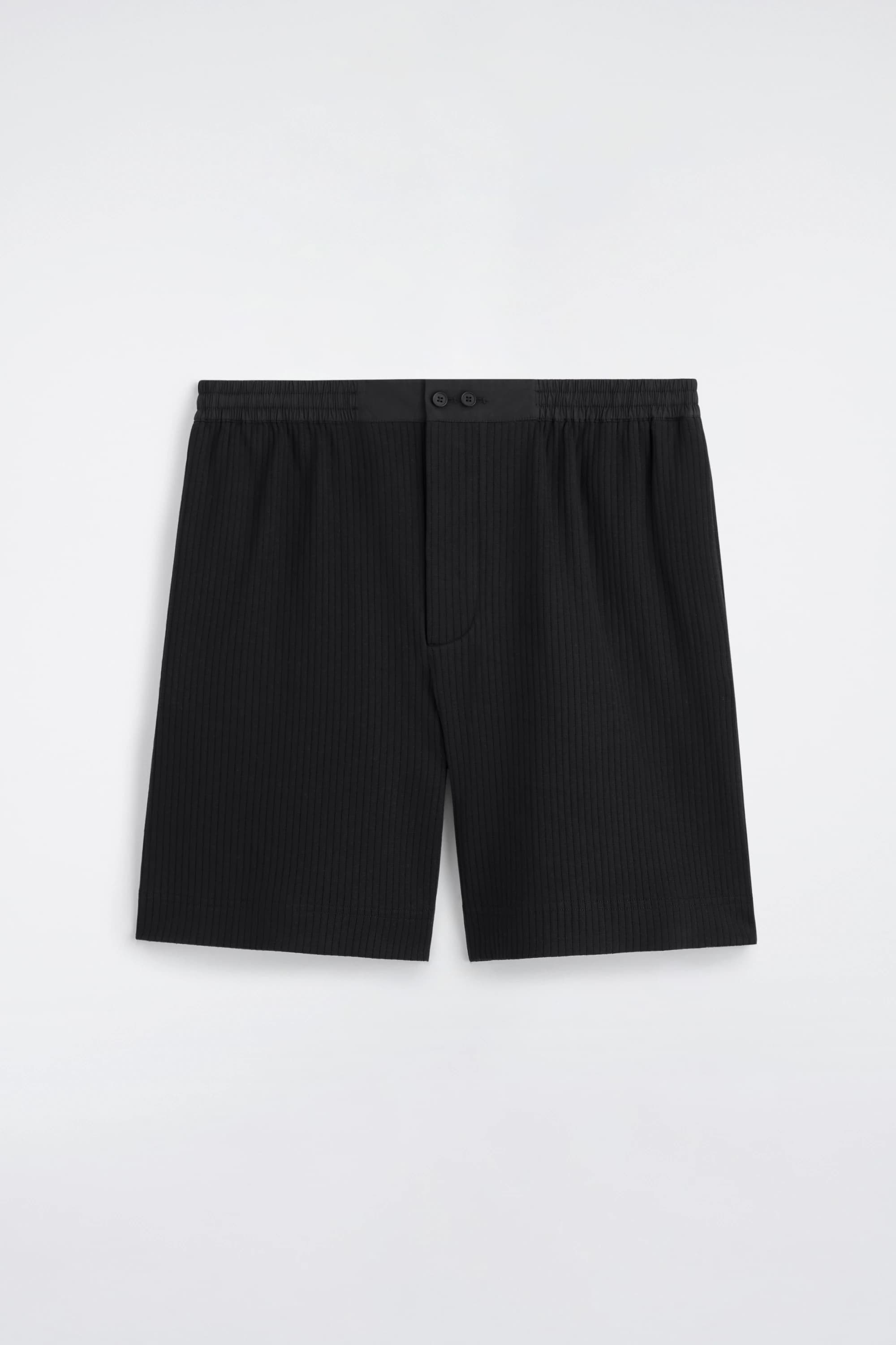 Geribde shorts van katoenen jersey