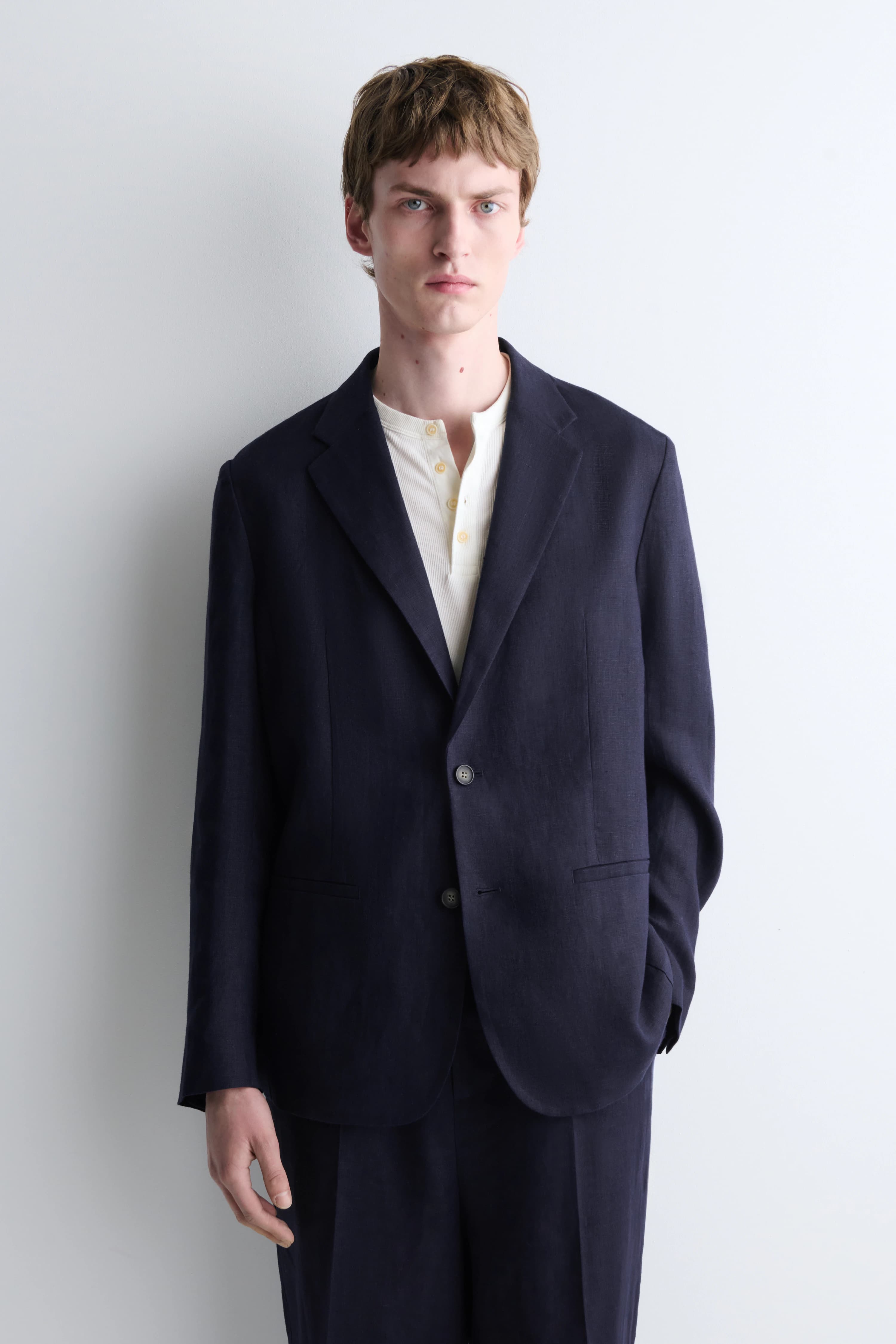 ENKELRIJIG LINNEN BLAZER