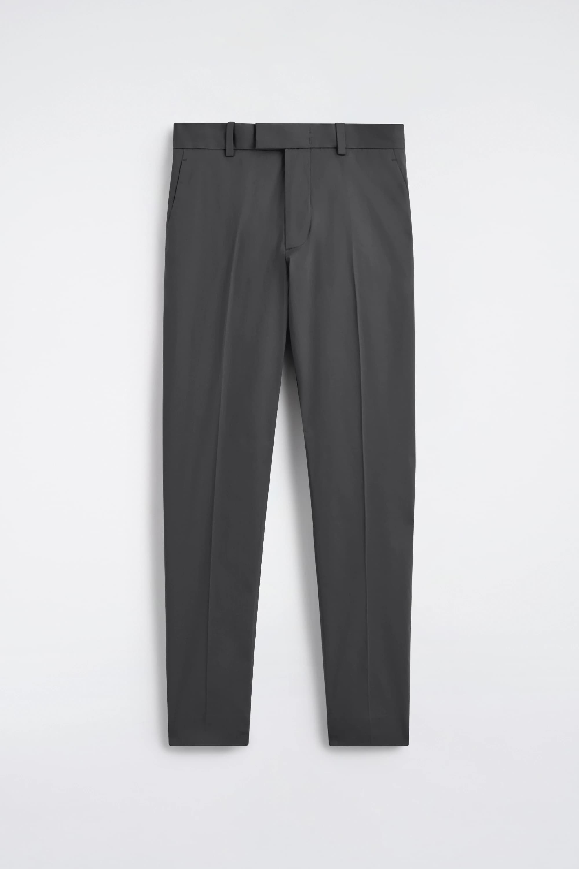 Katoenen pantalon met slanke pasvorm