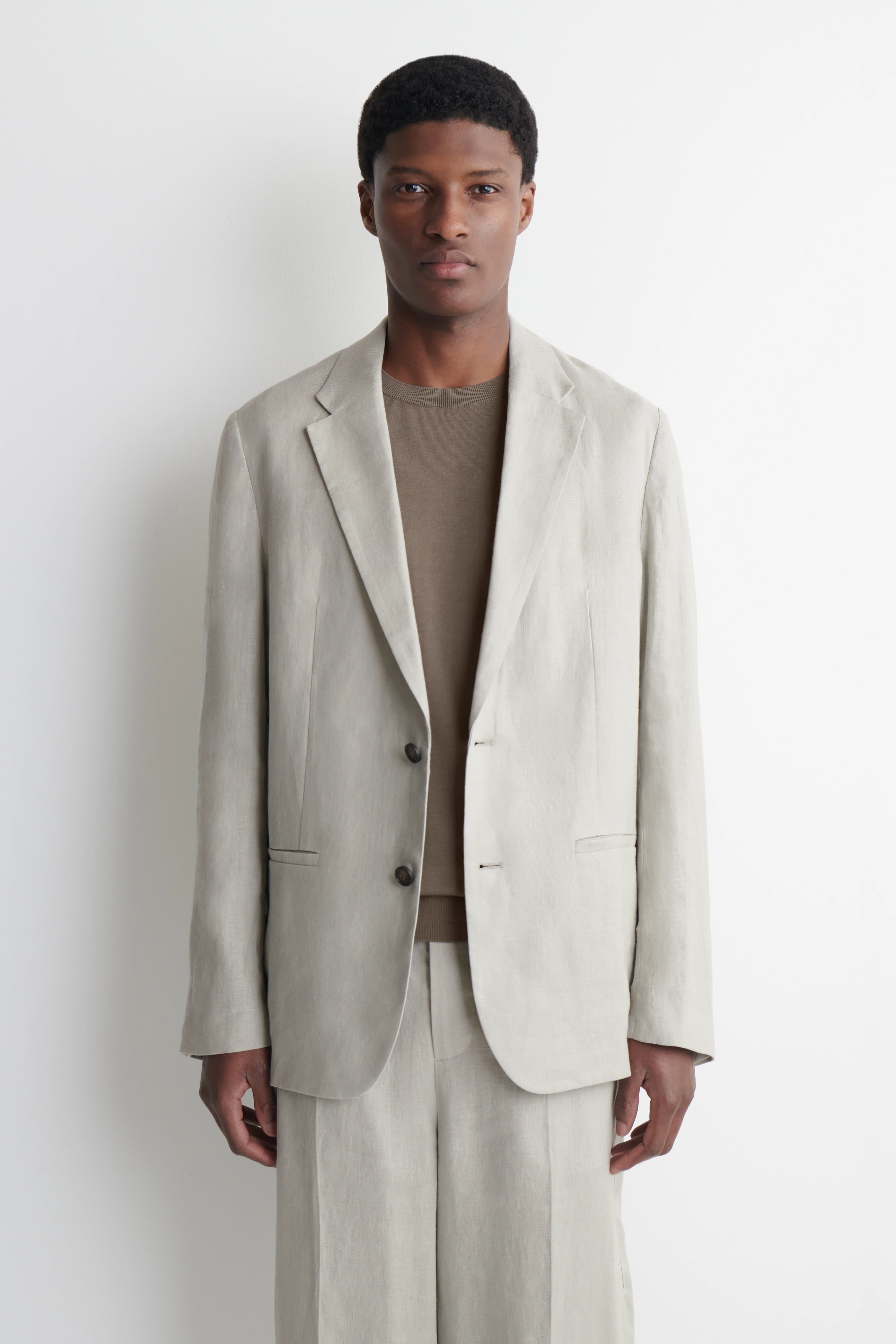 ENKELRIJIG LINNEN BLAZER