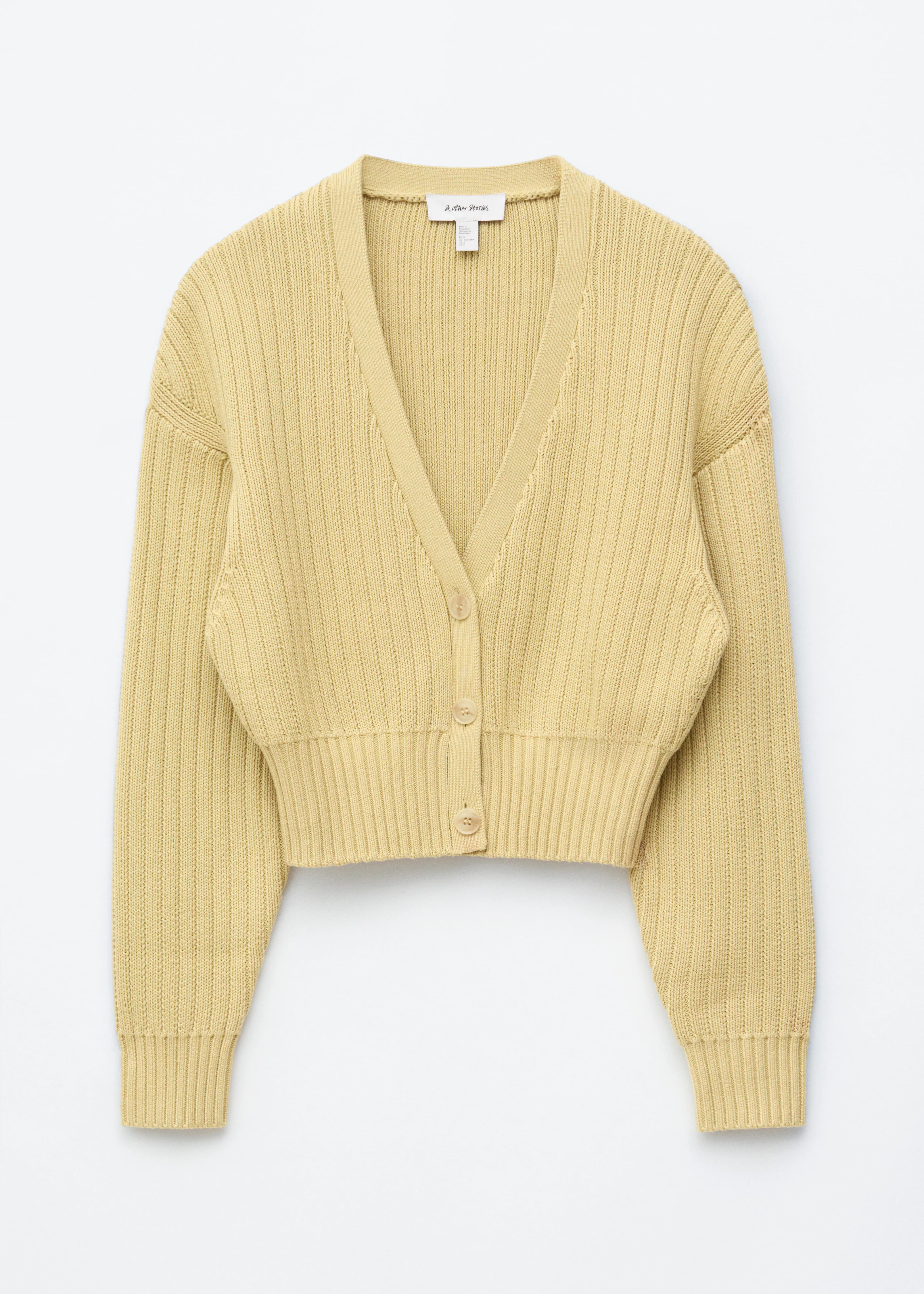 Ribgebreid katoenen vest