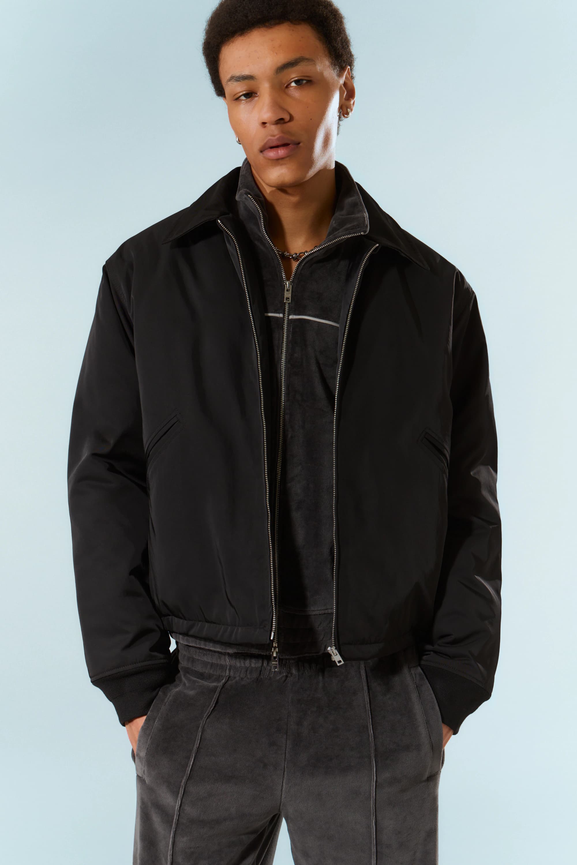 Jacket met rits - Loose Fit