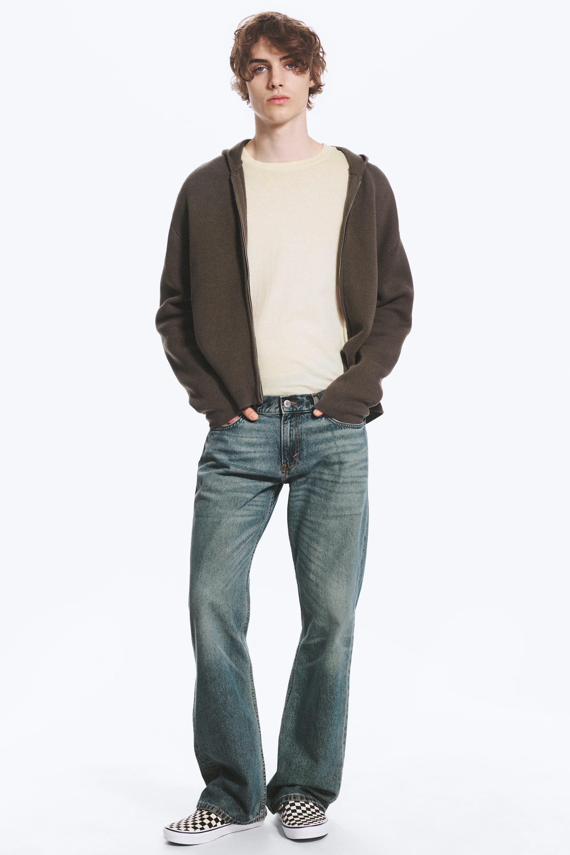 Sky low rise regular bootcut jeans