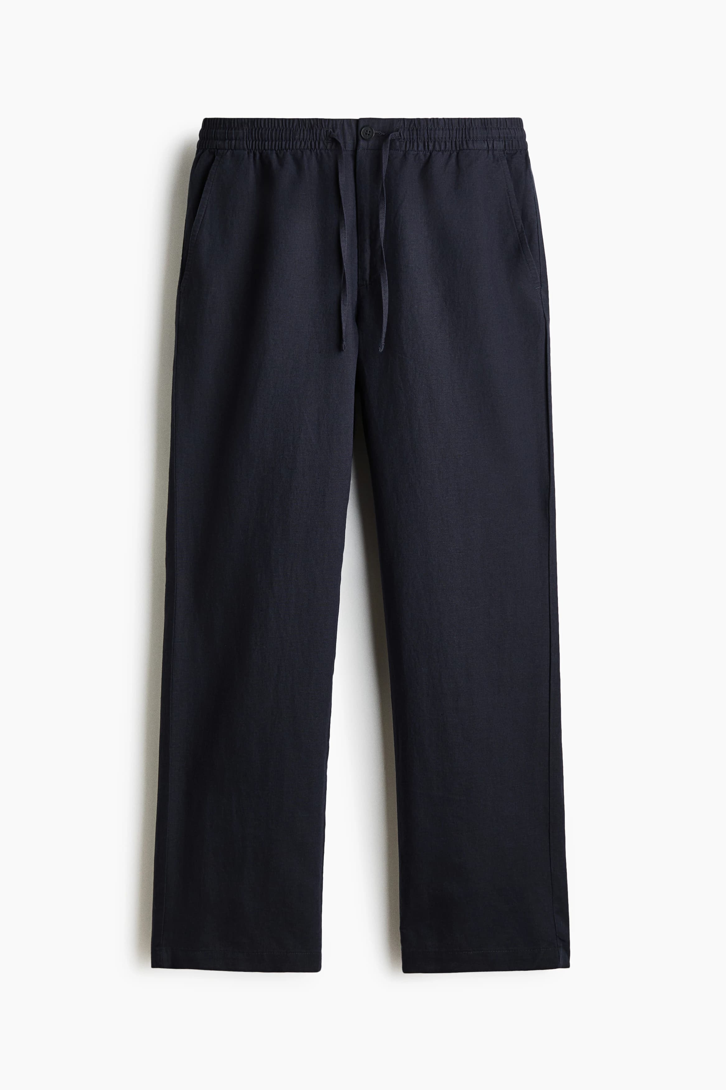 Broek van linnenmix - Regular Fit