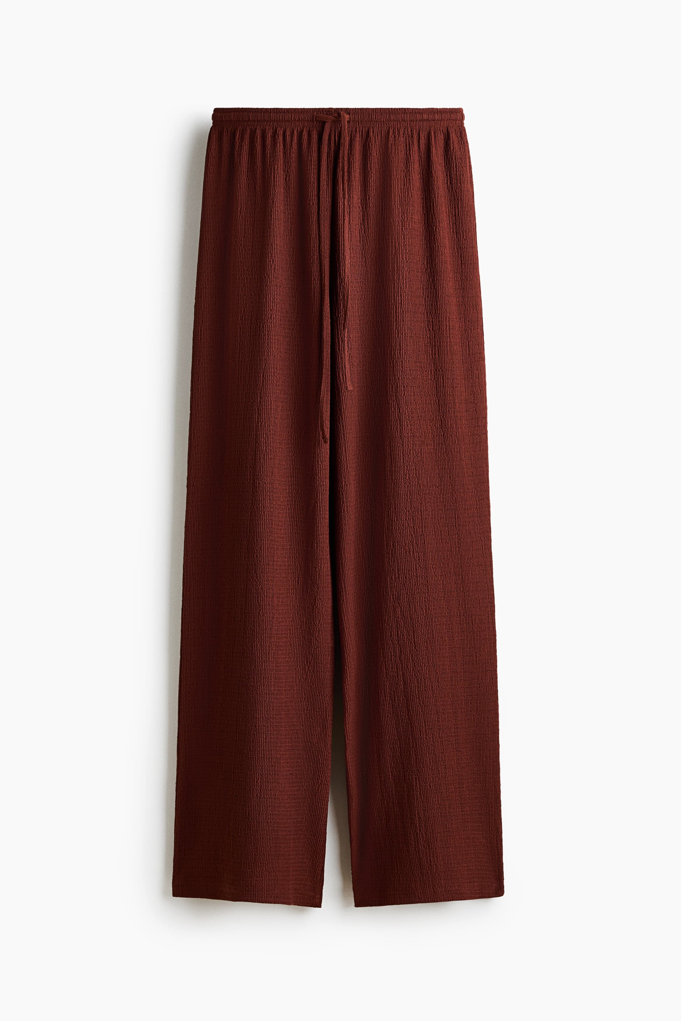 Drawstringbroek met textuur