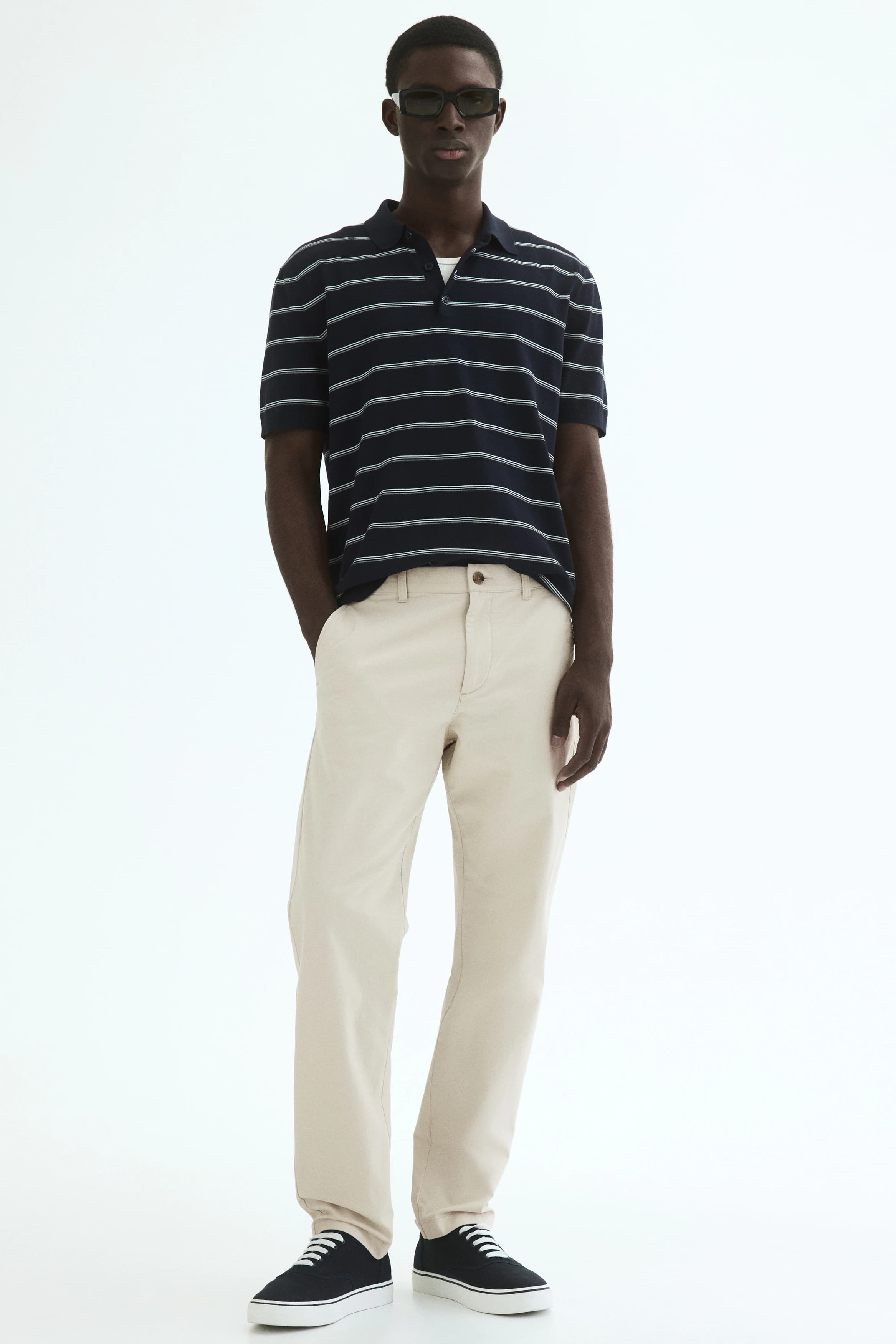 Katoenen chino - Slim Fit