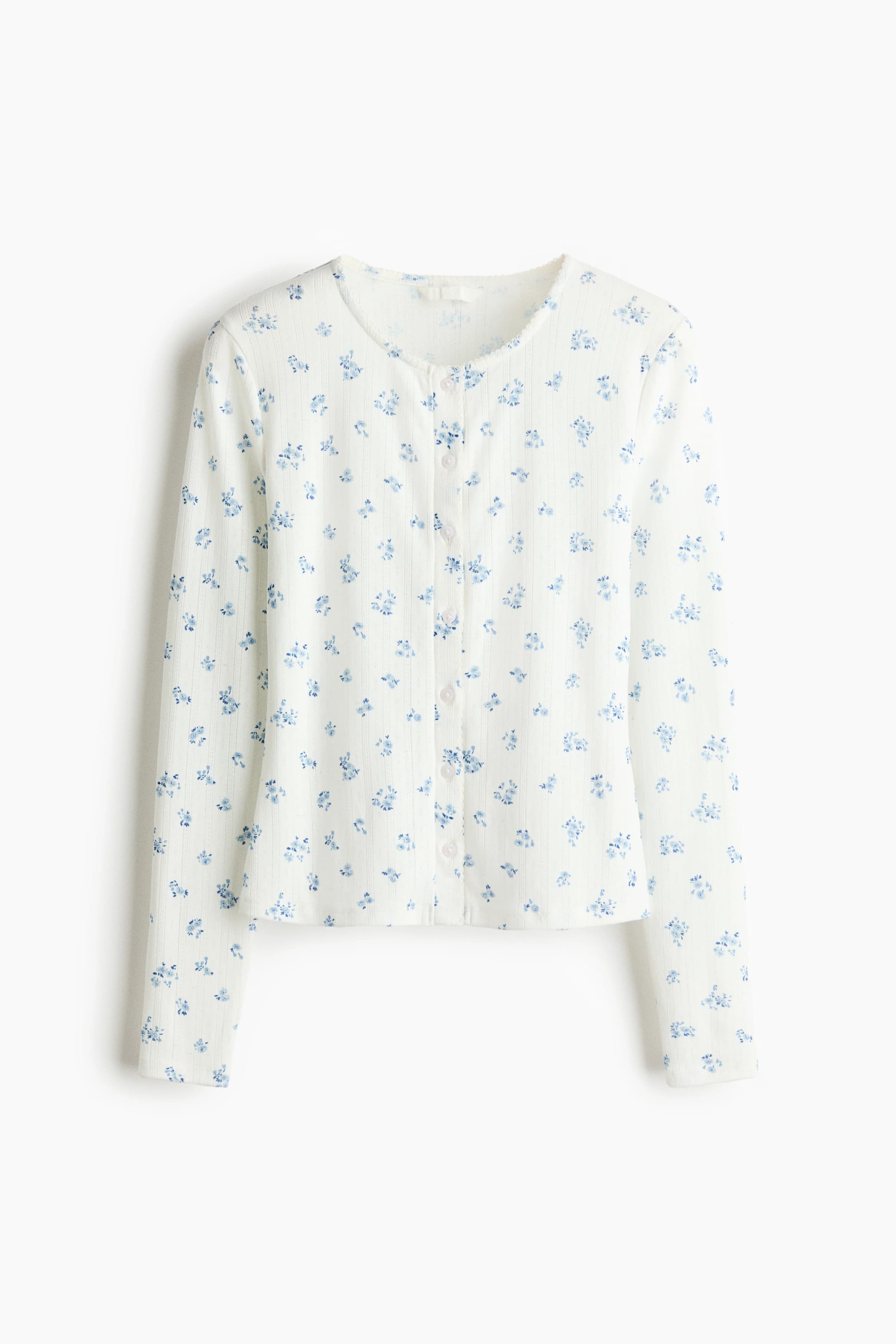 Vest van pointelletricot
