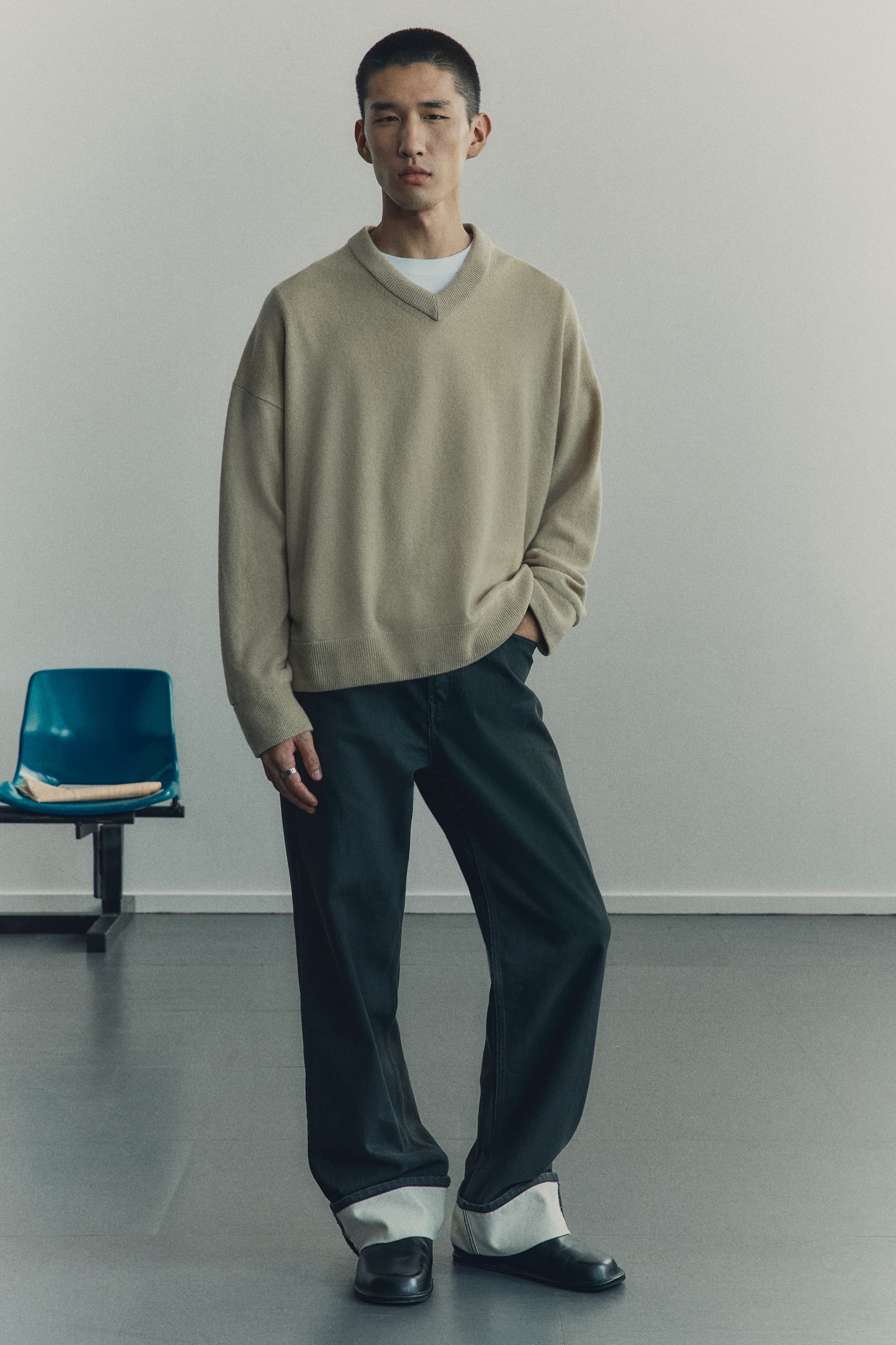 Kasjmier trui - Loose Fit