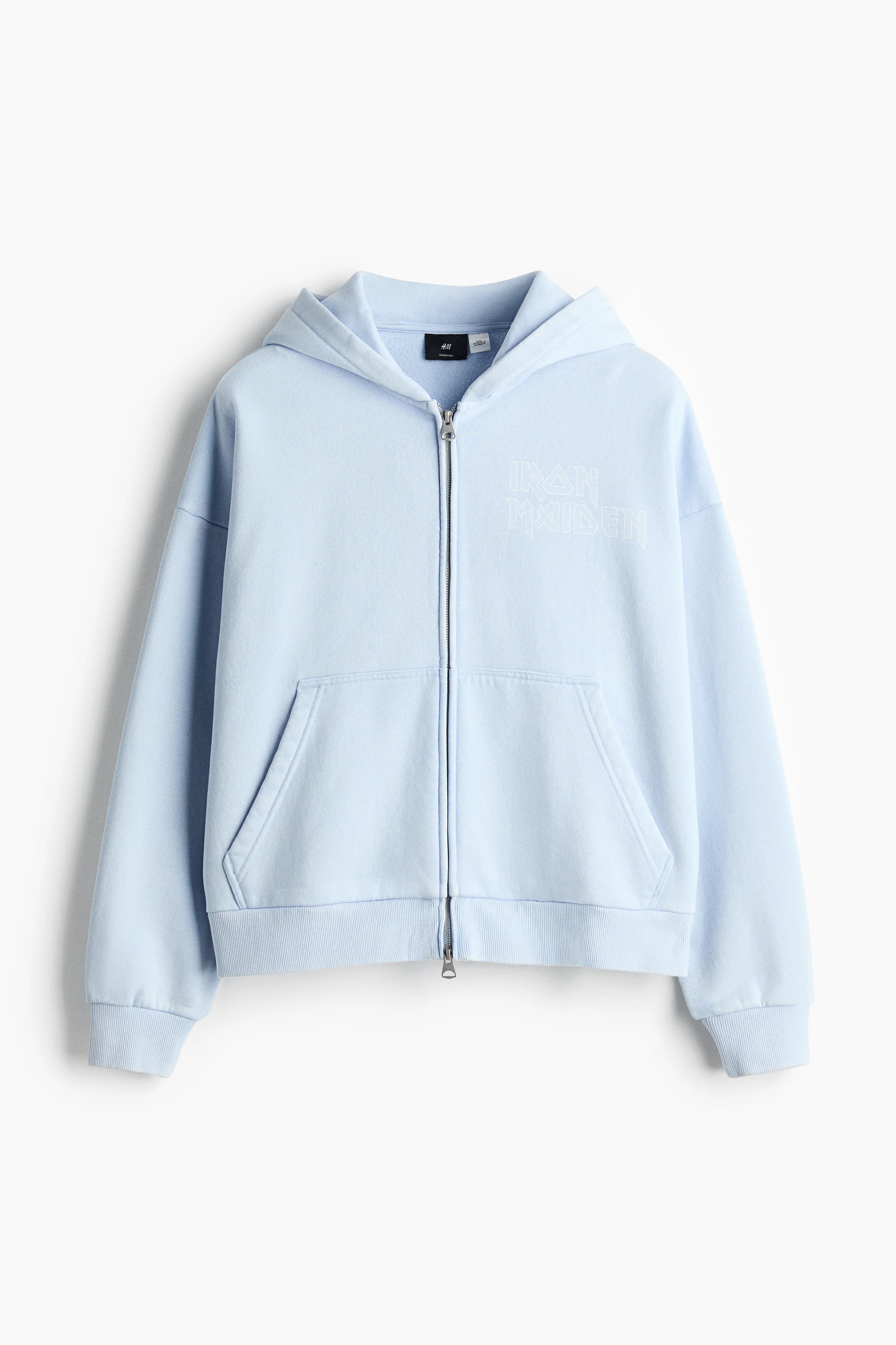 Capuchonvest met print - Oversized Fit