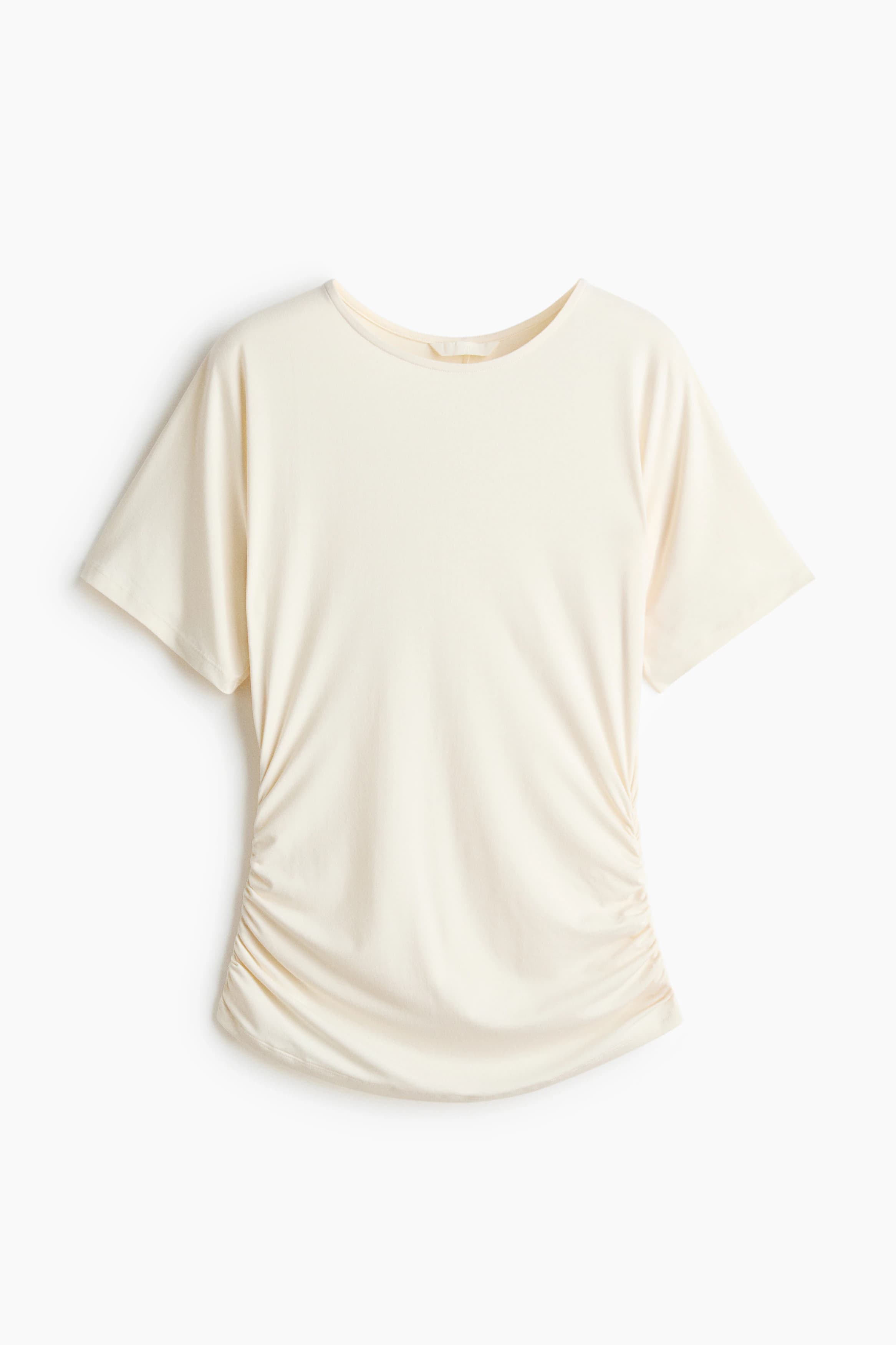 Gedrapeerde tricot top