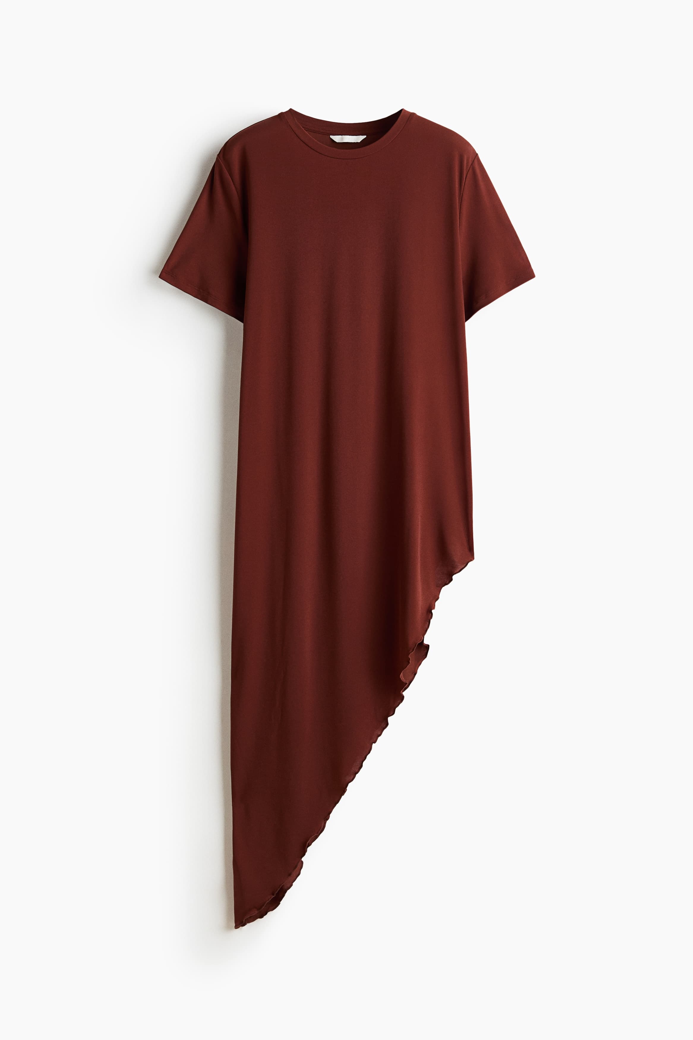 Lang asymmetrisch T-shirt