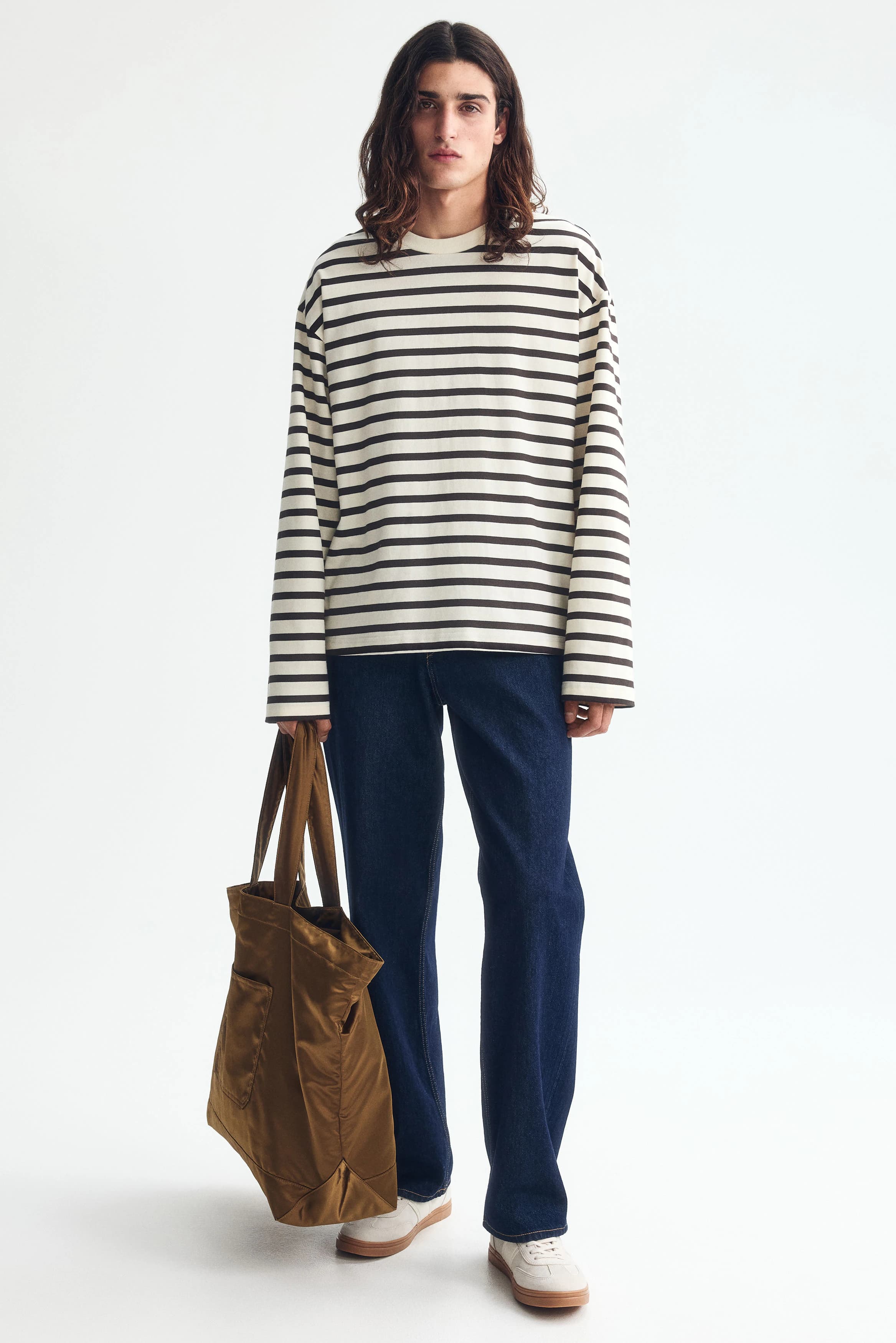 Tricot shirt met lange mouwen - Oversized Fit