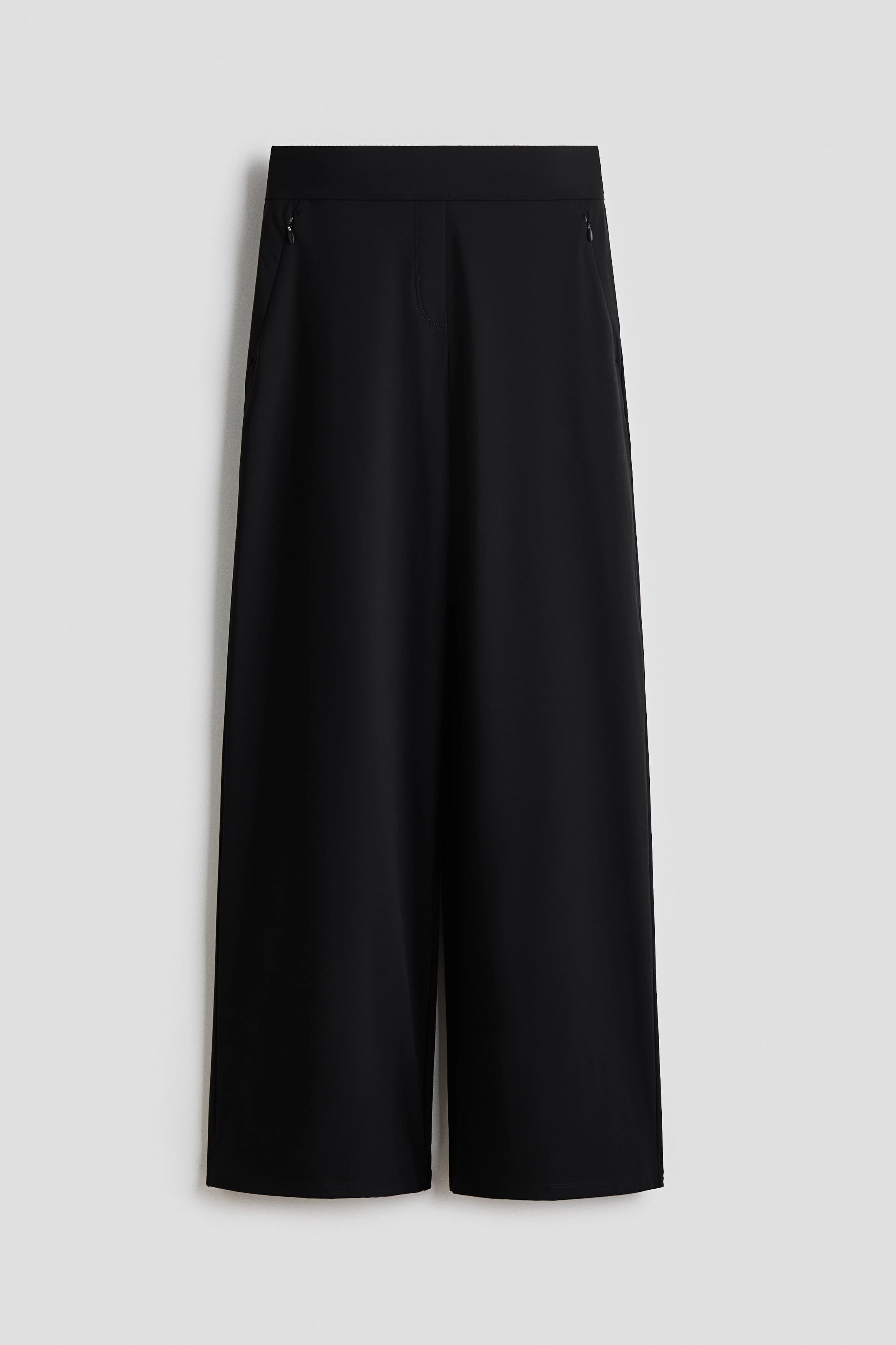 Wijde four-way stretch broek