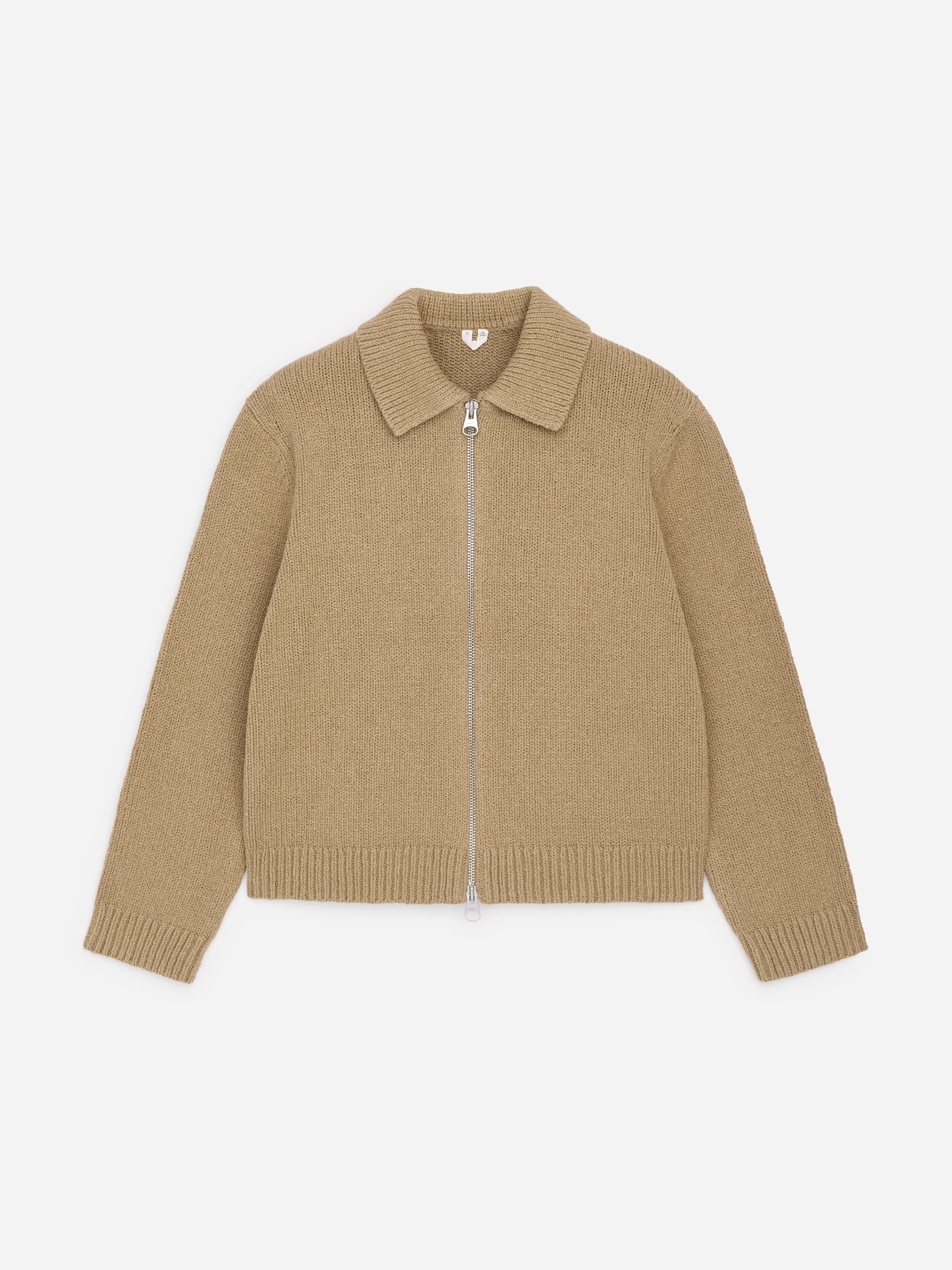 Vest van een katoenmix met rits